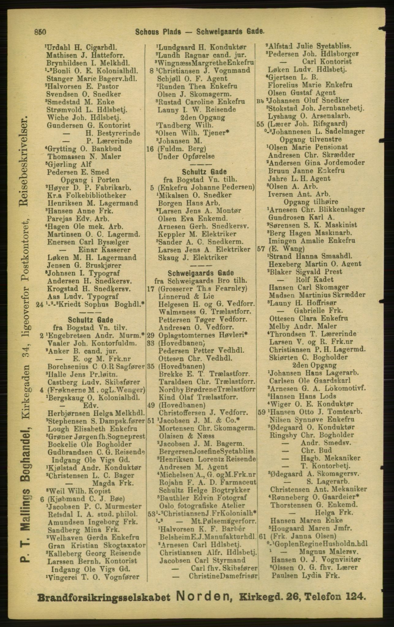 Kristiania/Oslo adressebok, PUBL/-, 1898, p. 850