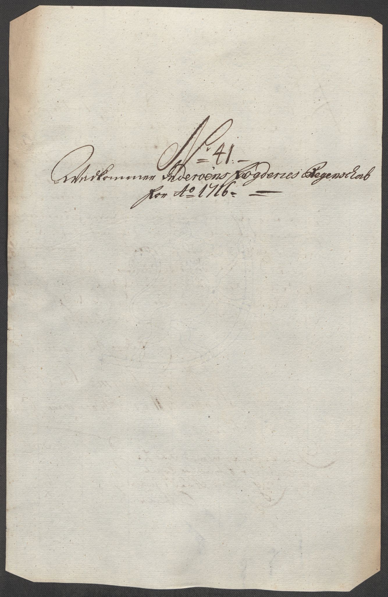 Rentekammeret inntil 1814, Reviderte regnskaper, Fogderegnskap, AV/RA-EA-4092/R63/L4324: Fogderegnskap Inderøy, 1716, p. 303