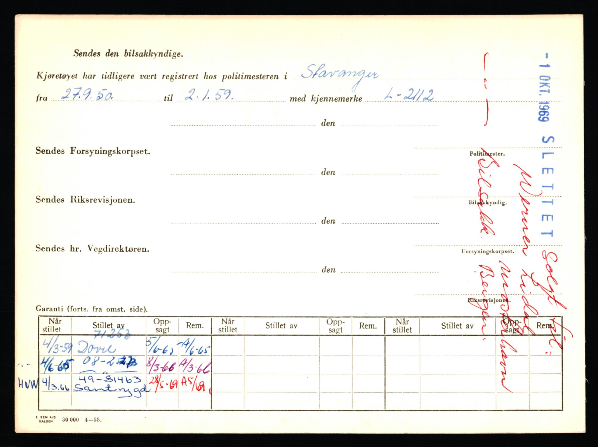 Stavanger trafikkstasjon, AV/SAST-A-101942/0/F/L0050: L-50600 - L-51299, 1930-1971, p. 1806