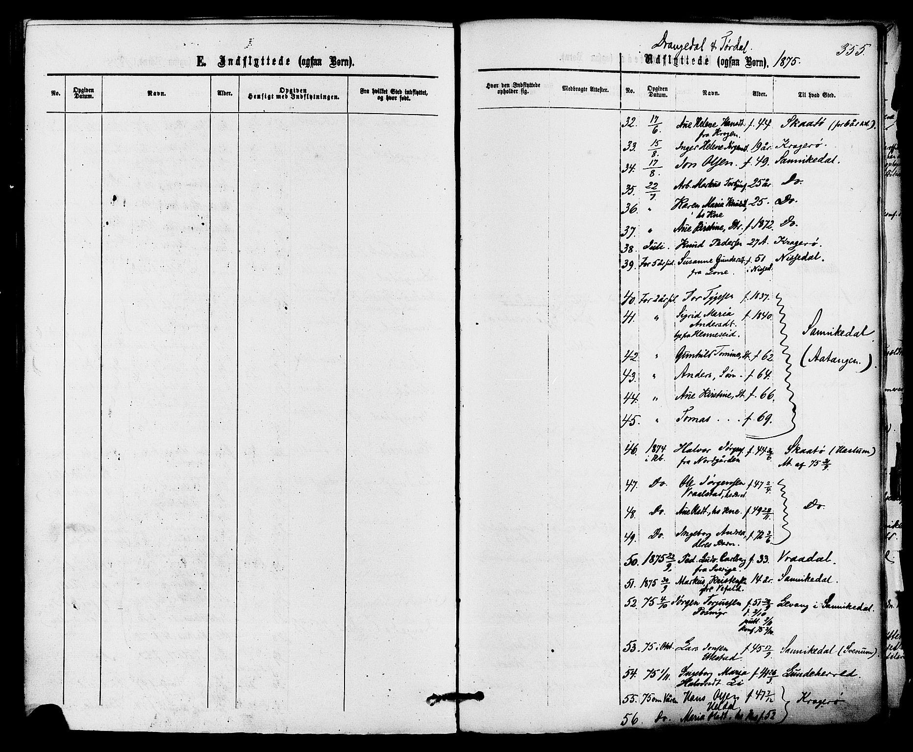 Drangedal kirkebøker, SAKO/A-258/F/Fa/L0009: Parish register (official) no. 9 /1, 1872-1884, p. 355