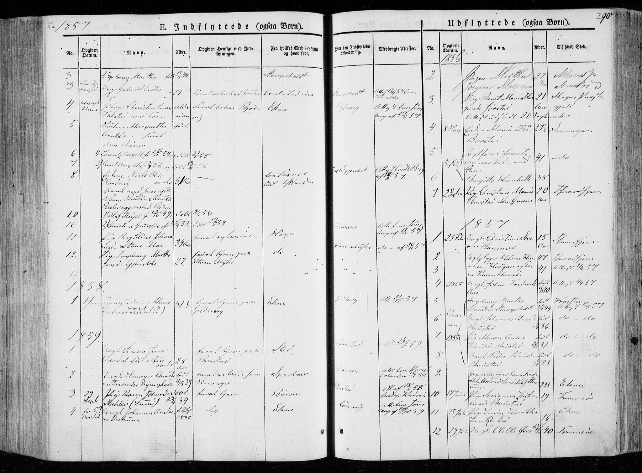 Ministerialprotokoller, klokkerbøker og fødselsregistre - Nord-Trøndelag, SAT/A-1458/722/L0218: Parish register (official) no. 722A05, 1843-1868, p. 290