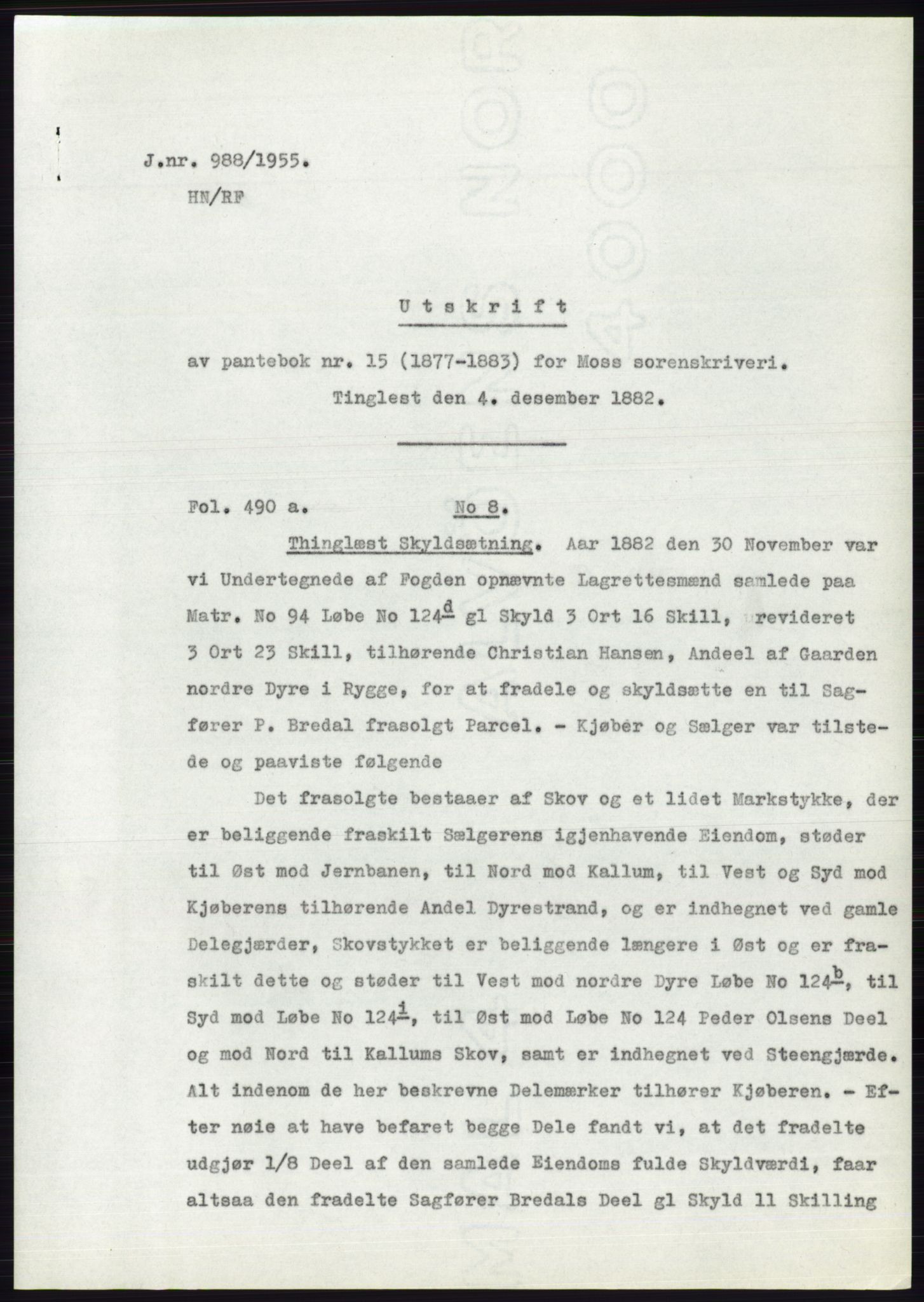 Statsarkivet i Oslo, SAO/A-10621/Z/Zd/L0003: Avskrifter, j.nr 714-1202/1955, 1955, p. 200