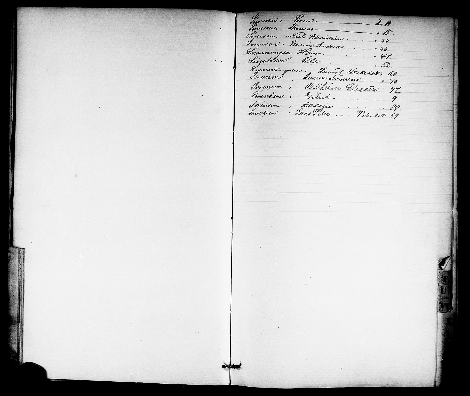 Langesund innrulleringskontor, SAKO/A-831/F/Fb/L0002: Annotasjonsrulle, 1860-1868, p. 19