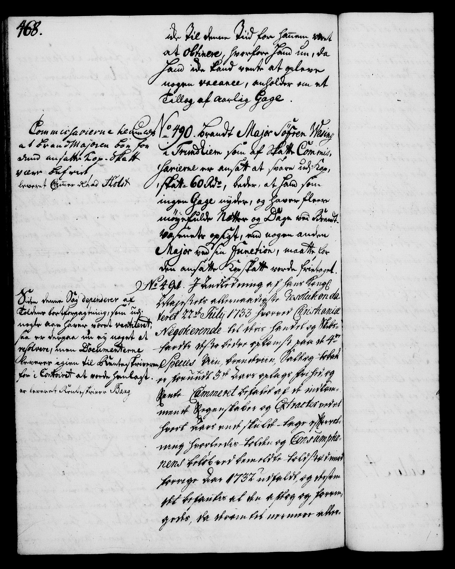 Rentekammeret, Kammerkanselliet, RA/EA-3111/G/Gh/Gha/L0025: Norsk ekstraktmemorialprotokoll (merket RK 53.70), 1743-1744, p. 468
