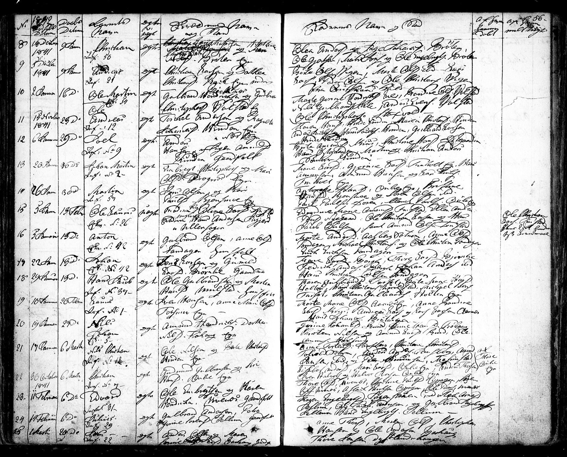 Nes prestekontor Kirkebøker, SAO/A-10410/F/Fa/L0006: Parish register (official) no. I 6, 1833-1845, p. 56
