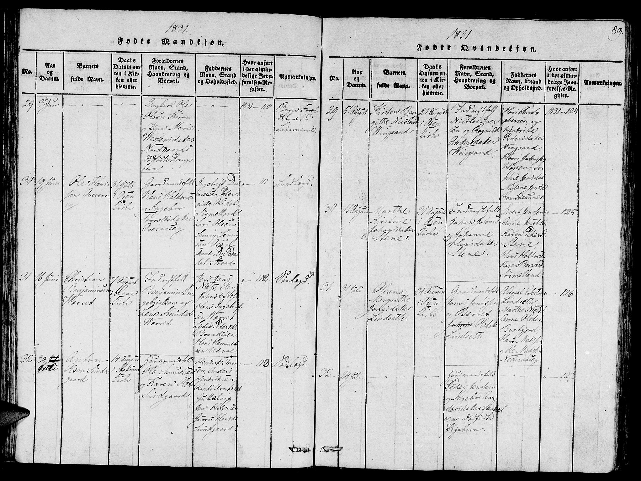 Ministerialprotokoller, klokkerbøker og fødselsregistre - Sør-Trøndelag, AV/SAT-A-1456/657/L0702: Parish register (official) no. 657A03, 1818-1831, p. 89