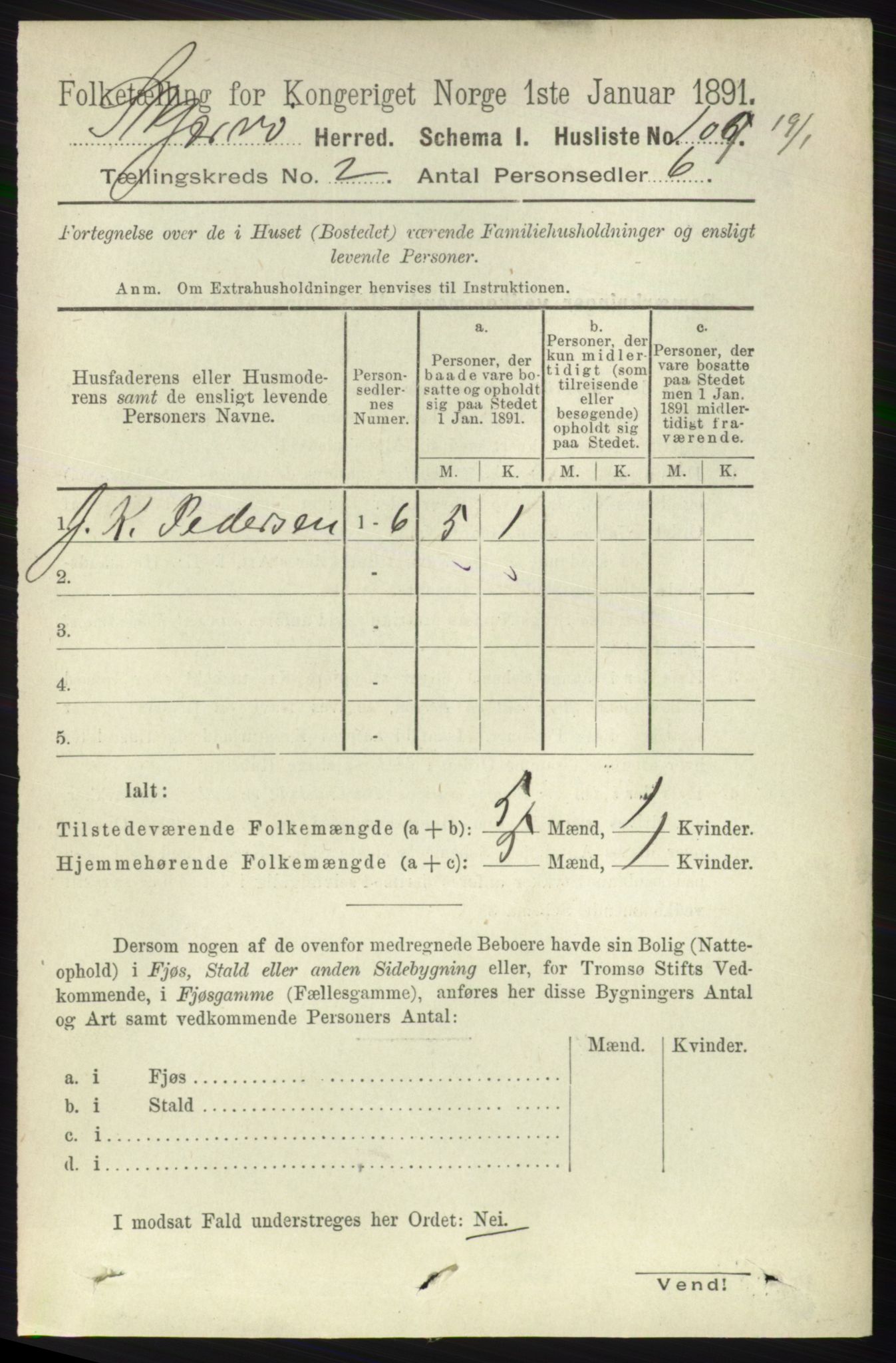 RA, 1891 census for 1941 Skjervøy, 1891, p. 1026