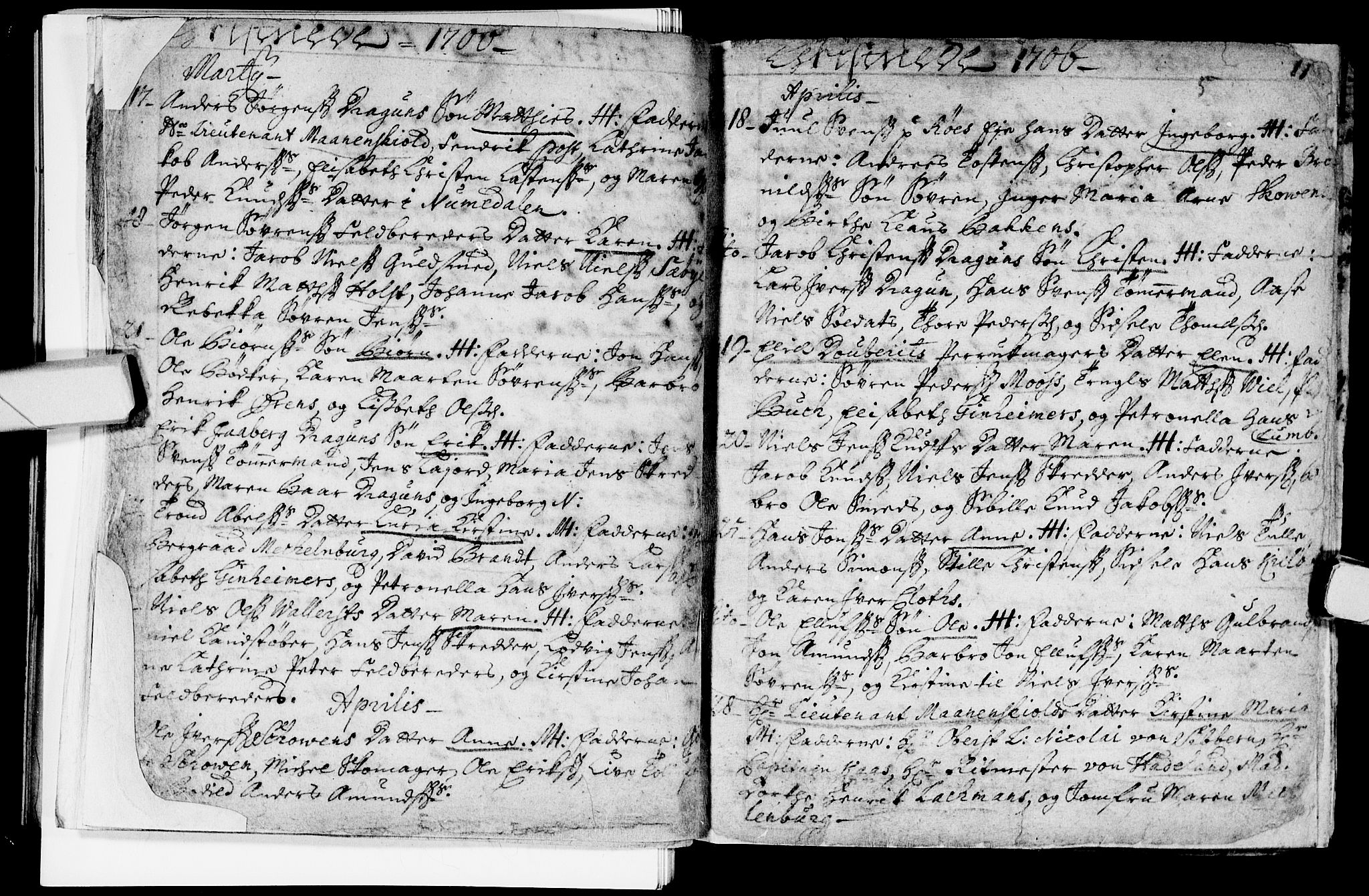 Bragernes kirkebøker, AV/SAKO-A-6/F/Fa/L0003: Parish register (official) no. I 3, 1706-1734, p. 11