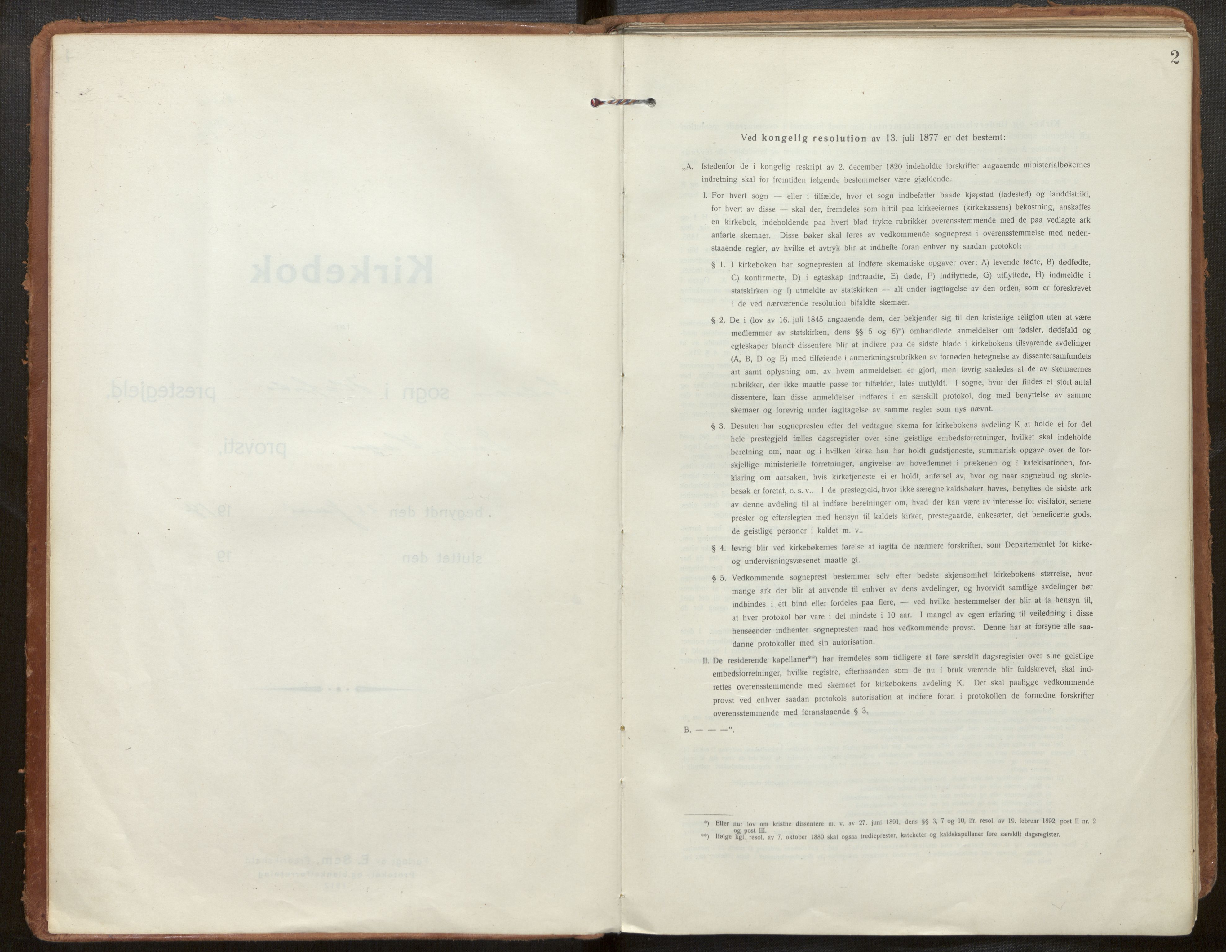 Hafslo sokneprestembete, SAB/A-80301/H/Haa/Haac/L0002: Parish register (official) no. C 2, 1914-1955, p. 2
