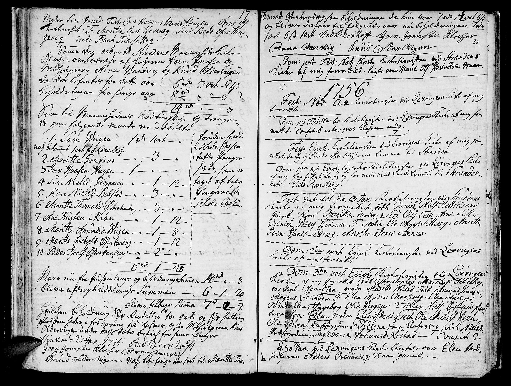 Ministerialprotokoller, klokkerbøker og fødselsregistre - Nord-Trøndelag, SAT/A-1458/701/L0003: Parish register (official) no. 701A03, 1751-1783, p. 38