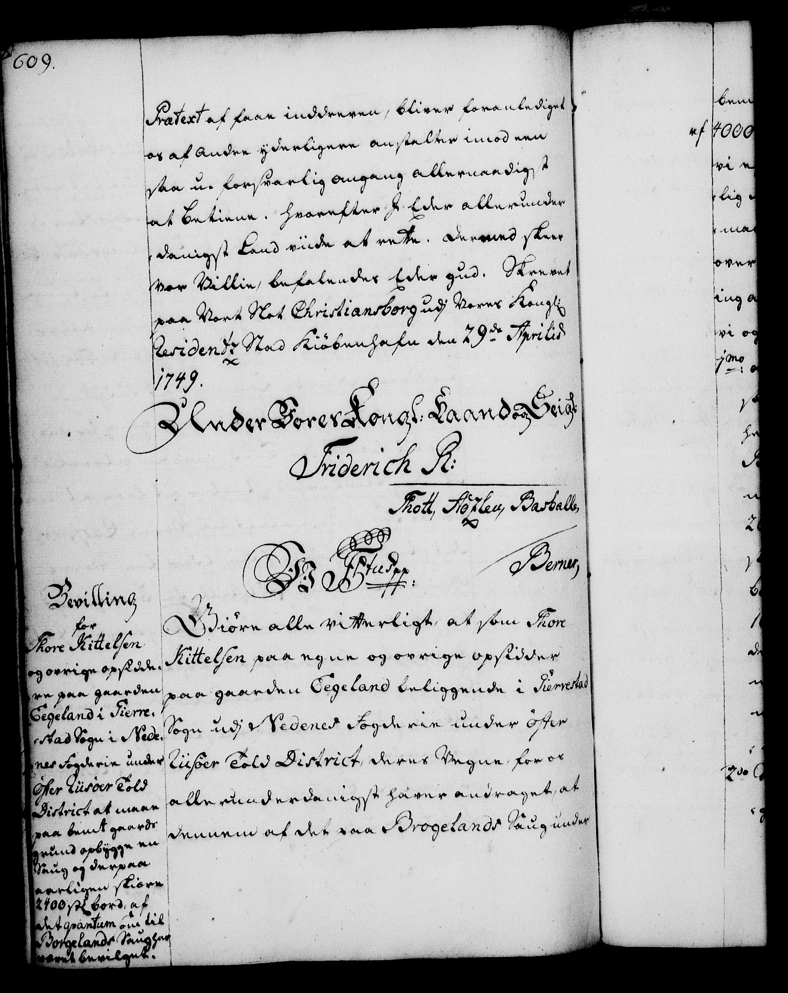 Rentekammeret, Kammerkanselliet, AV/RA-EA-3111/G/Gg/Gga/L0005: Norsk ekspedisjonsprotokoll med register (merket RK 53.5), 1741-1749, p. 609