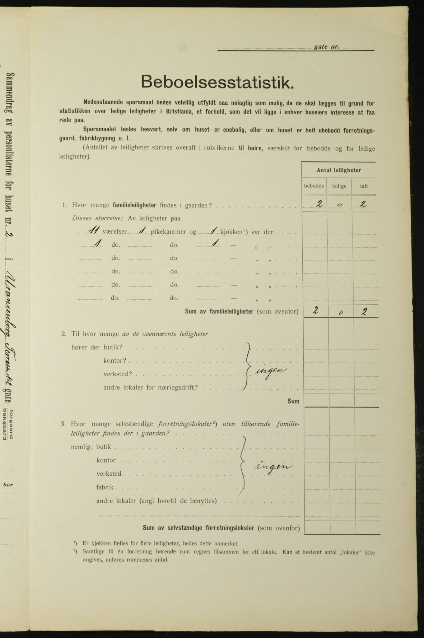 OBA, Municipal Census 1912 for Kristiania, 1912, p. 120193