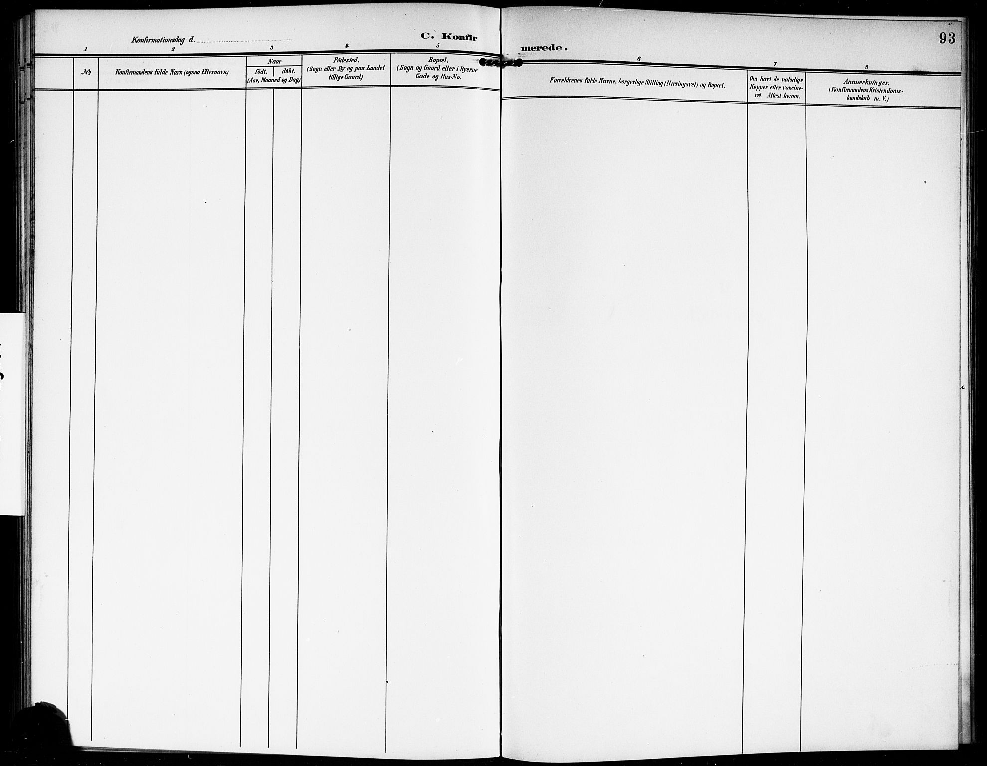 Vestby prestekontor Kirkebøker, AV/SAO-A-10893/G/Gb/L0002: Parish register (copy) no. II 2, 1903-1914, p. 93