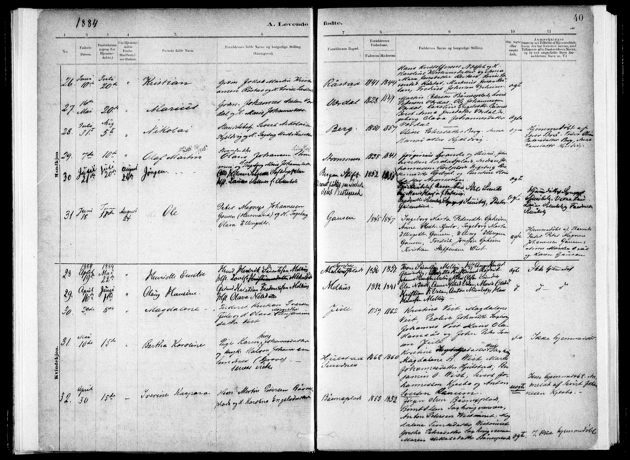 Ministerialprotokoller, klokkerbøker og fødselsregistre - Nord-Trøndelag, AV/SAT-A-1458/730/L0285: Parish register (official) no. 730A10, 1879-1914, p. 40