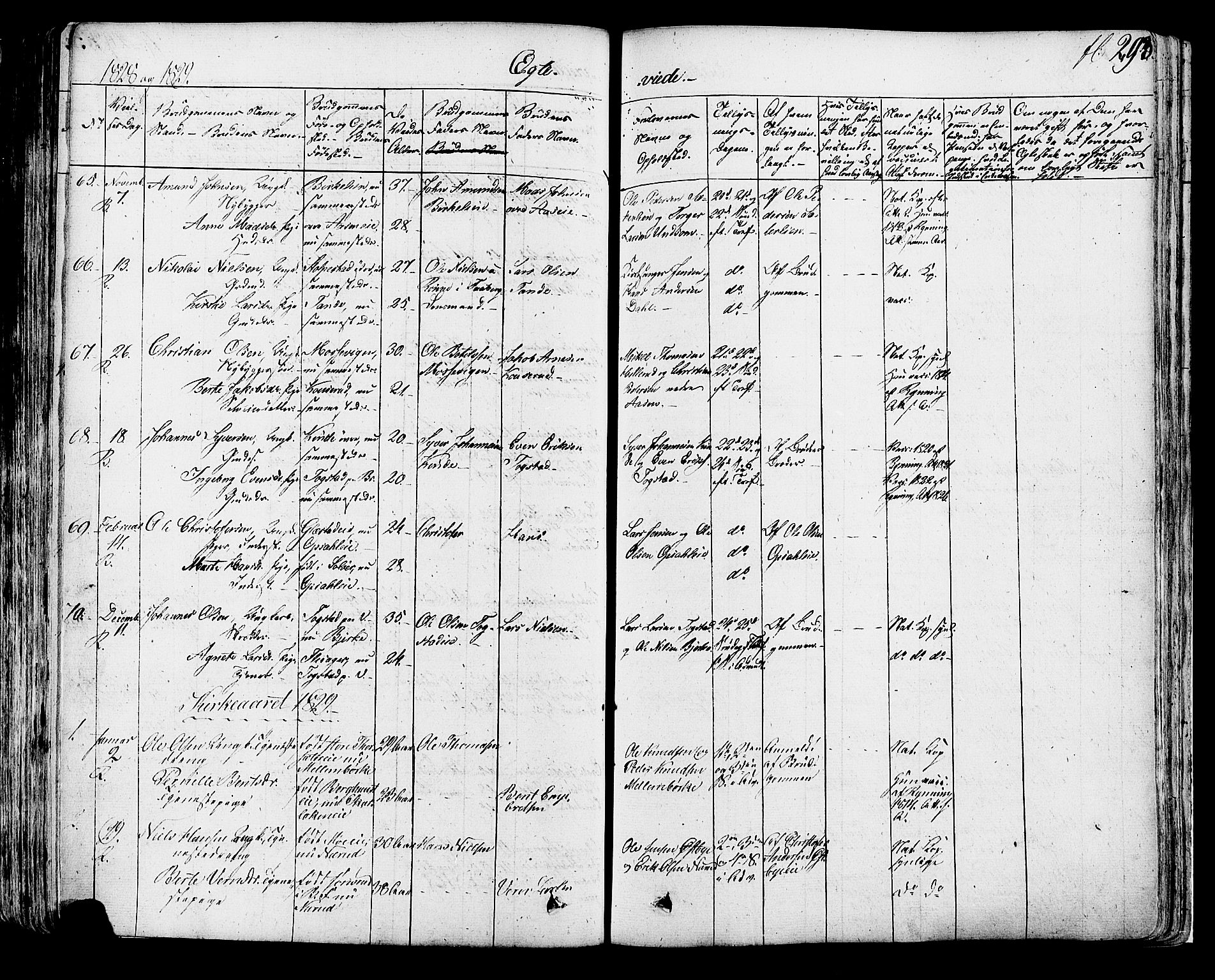 Ringsaker prestekontor, AV/SAH-PREST-014/K/Ka/L0007: Parish register (official) no. 7A, 1826-1837, p. 293