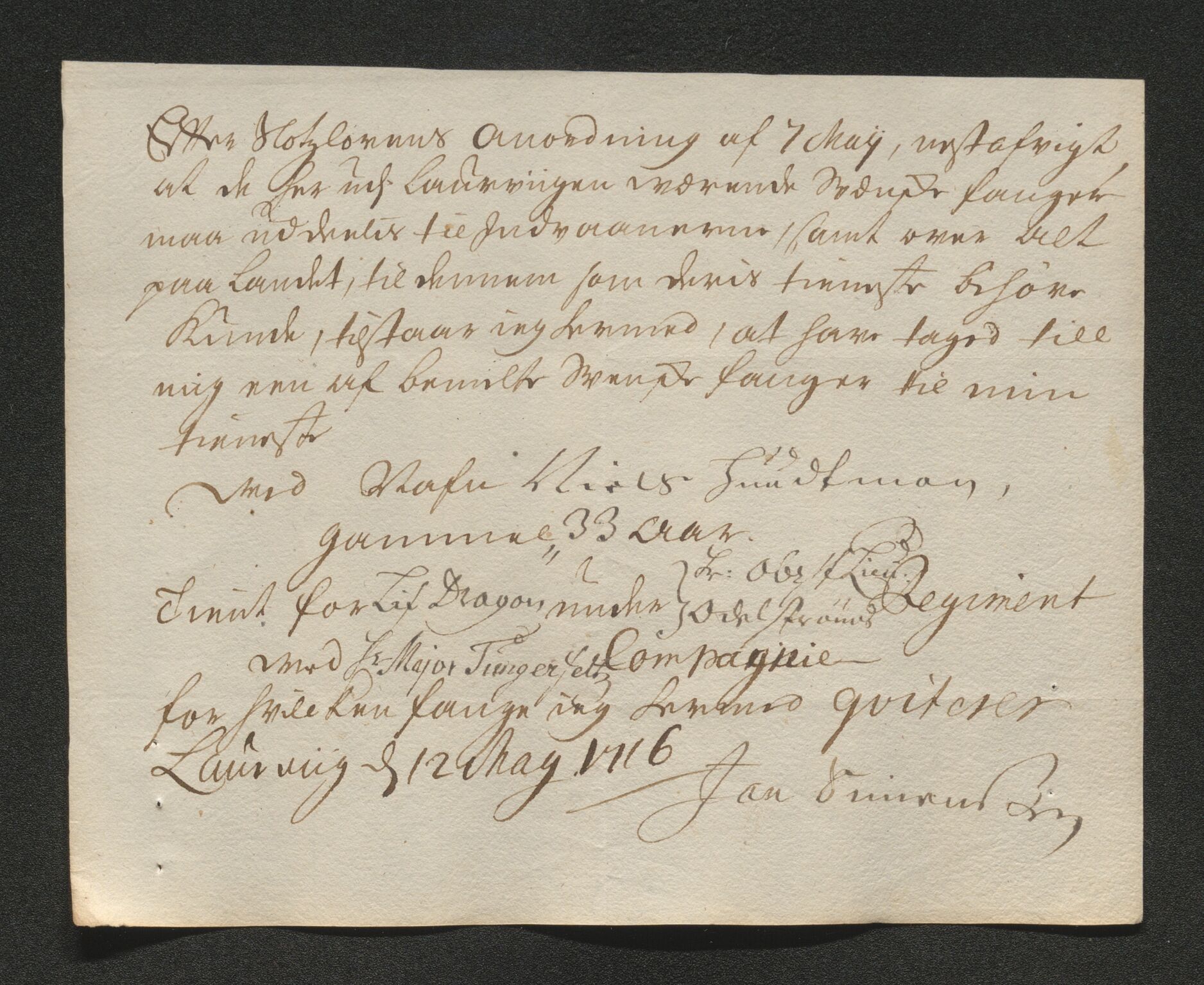 Larvik grevskap, AV/SAKO-A-1056/F/Ff/Ffb/L0018/0001: Brev / Spesielle saker, 1716-1748, p. 138