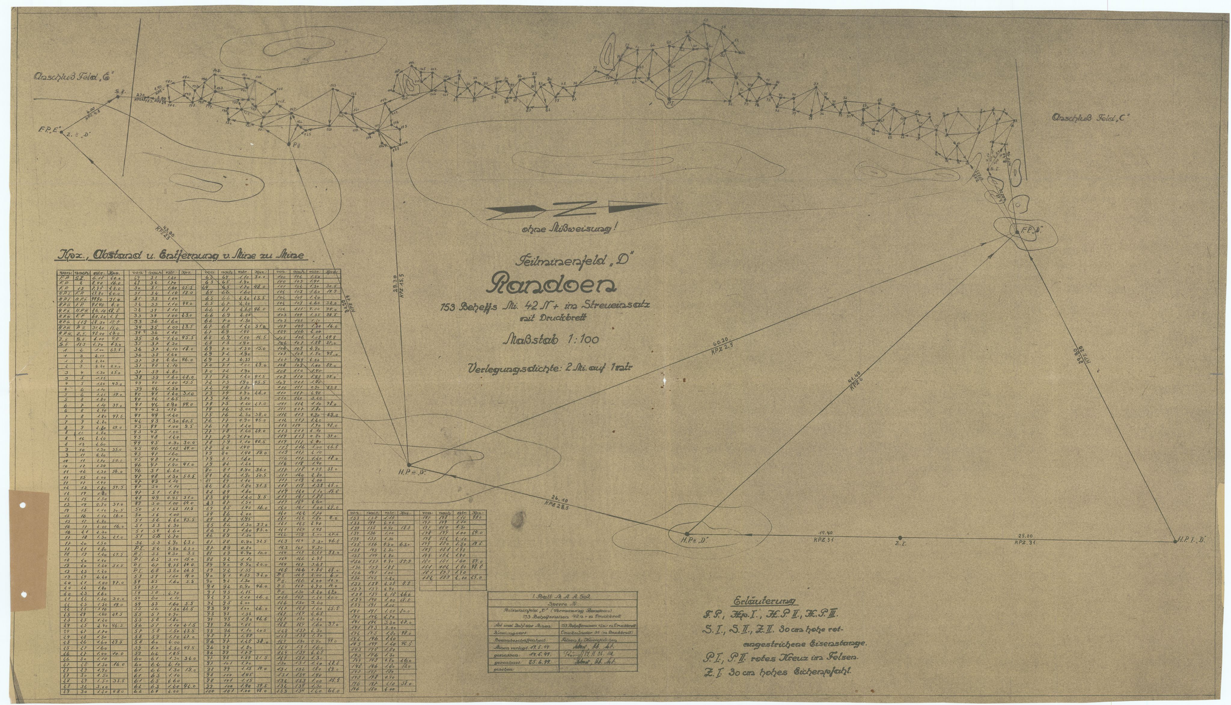 Forsvaret, Sørlandet sjøforsvarsdistrikt, AV/RA-RAFA-3266/F/Fb/Fbf/L0323: Tyske landminefelter, 1945, p. 161