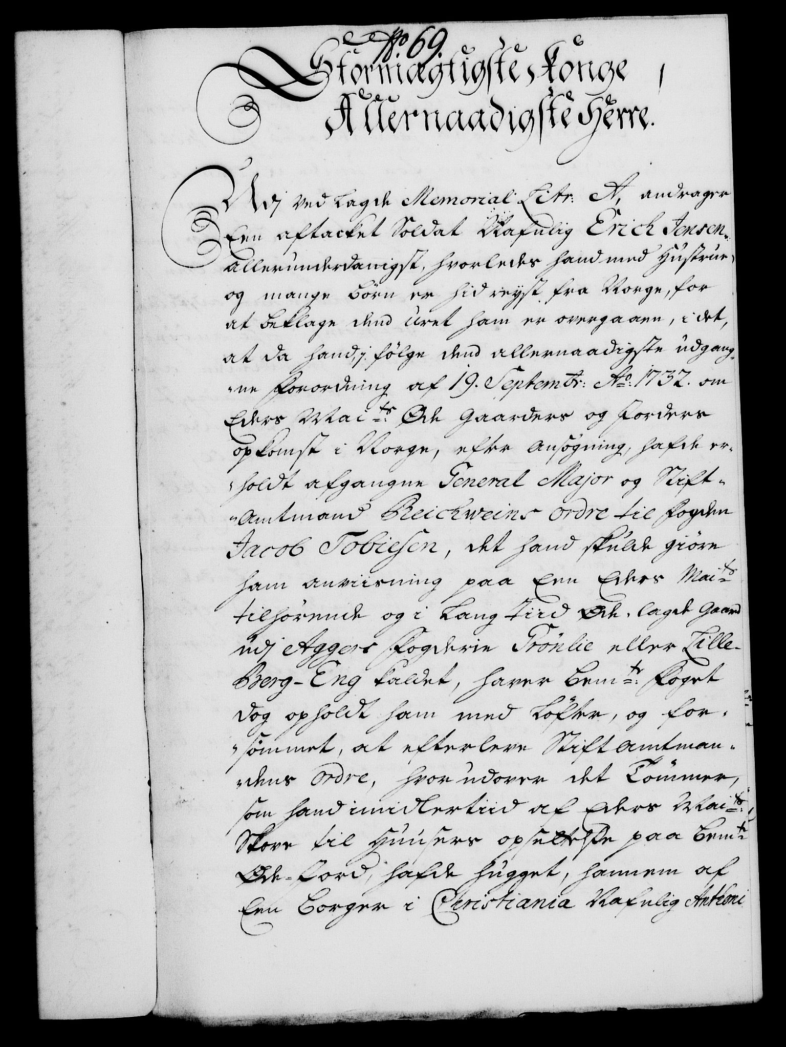 Rentekammeret, Kammerkanselliet, AV/RA-EA-3111/G/Gf/Gfa/L0019: Norsk relasjons- og resolusjonsprotokoll (merket RK 52.19), 1736, p. 469