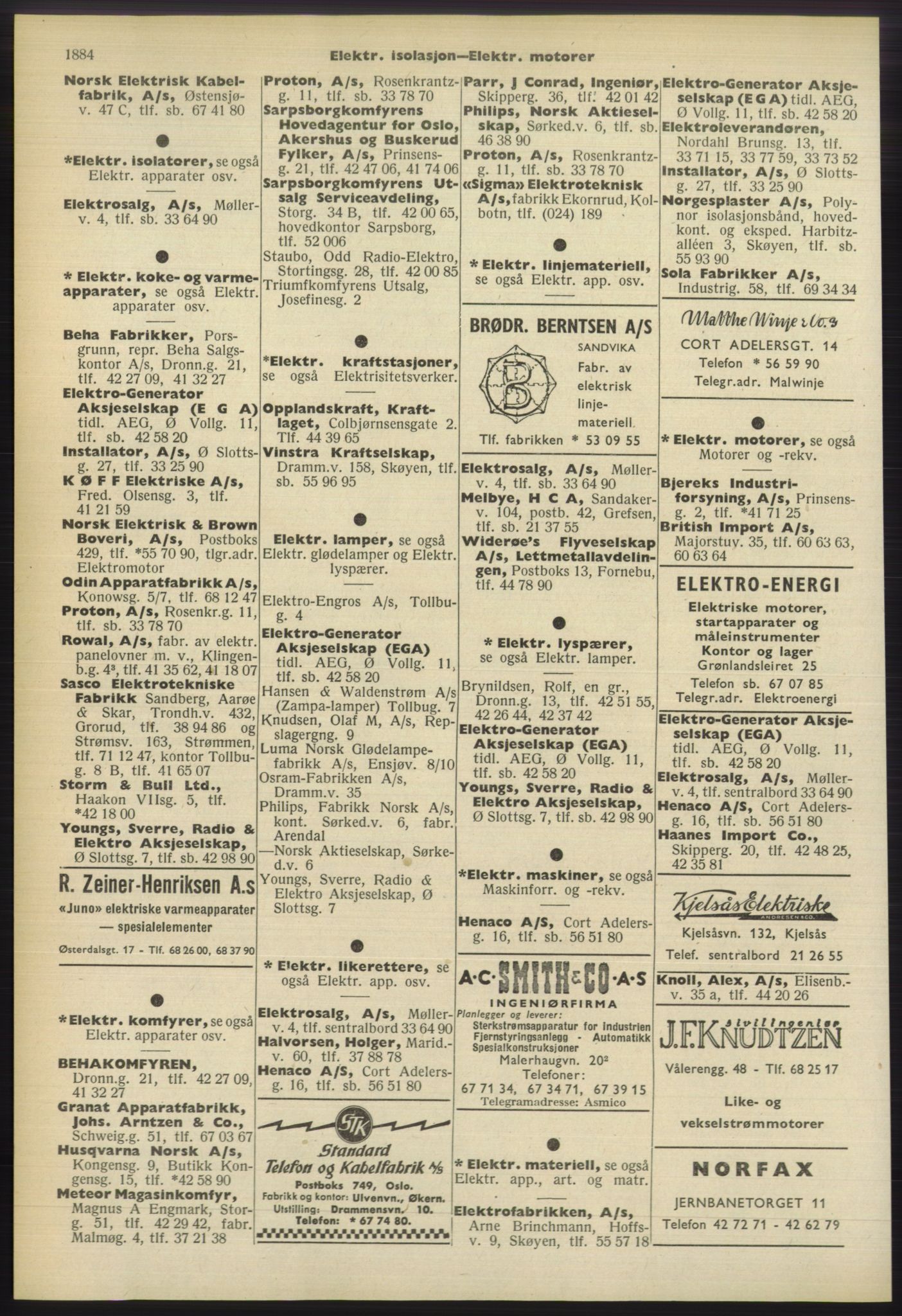 Kristiania/Oslo adressebok, PUBL/-, 1960-1961, p. 1884