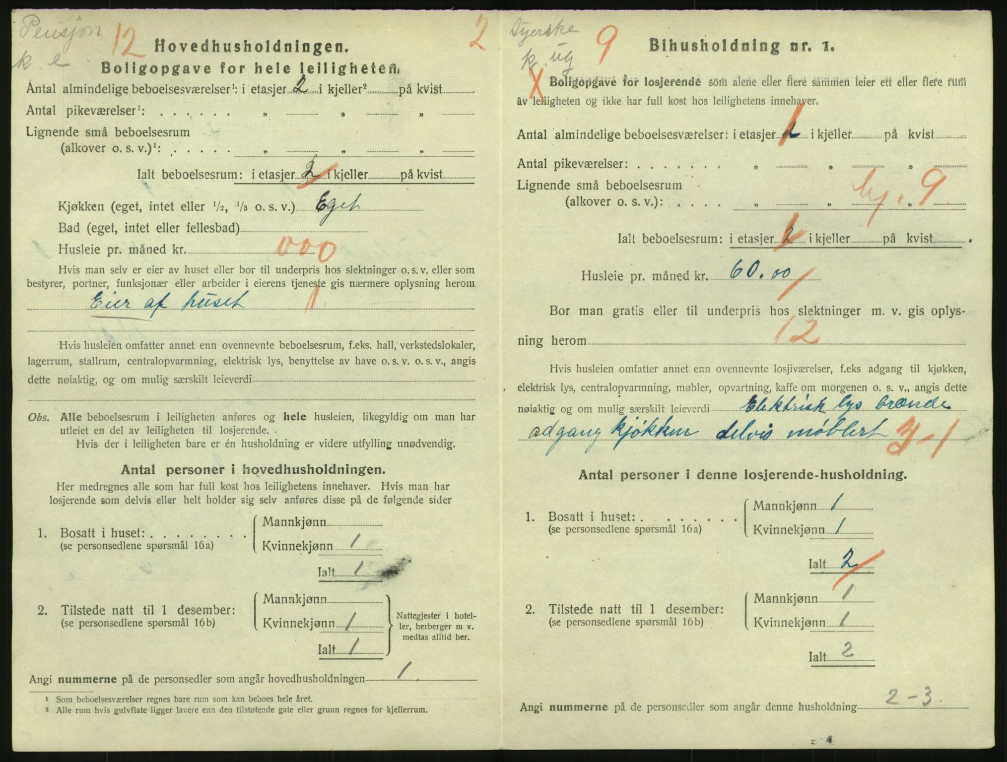 SAO, 1920 census for Kristiania, 1920, p. 58127