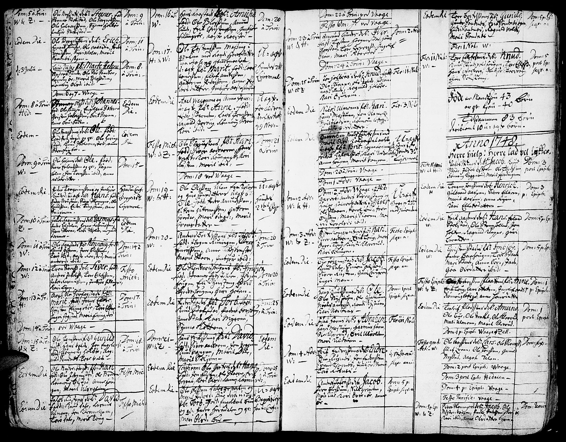 Vågå prestekontor, SAH/PREST-076/H/Ha/Haa/L0001: Parish register (official) no. 1, 1739-1810, p. 17