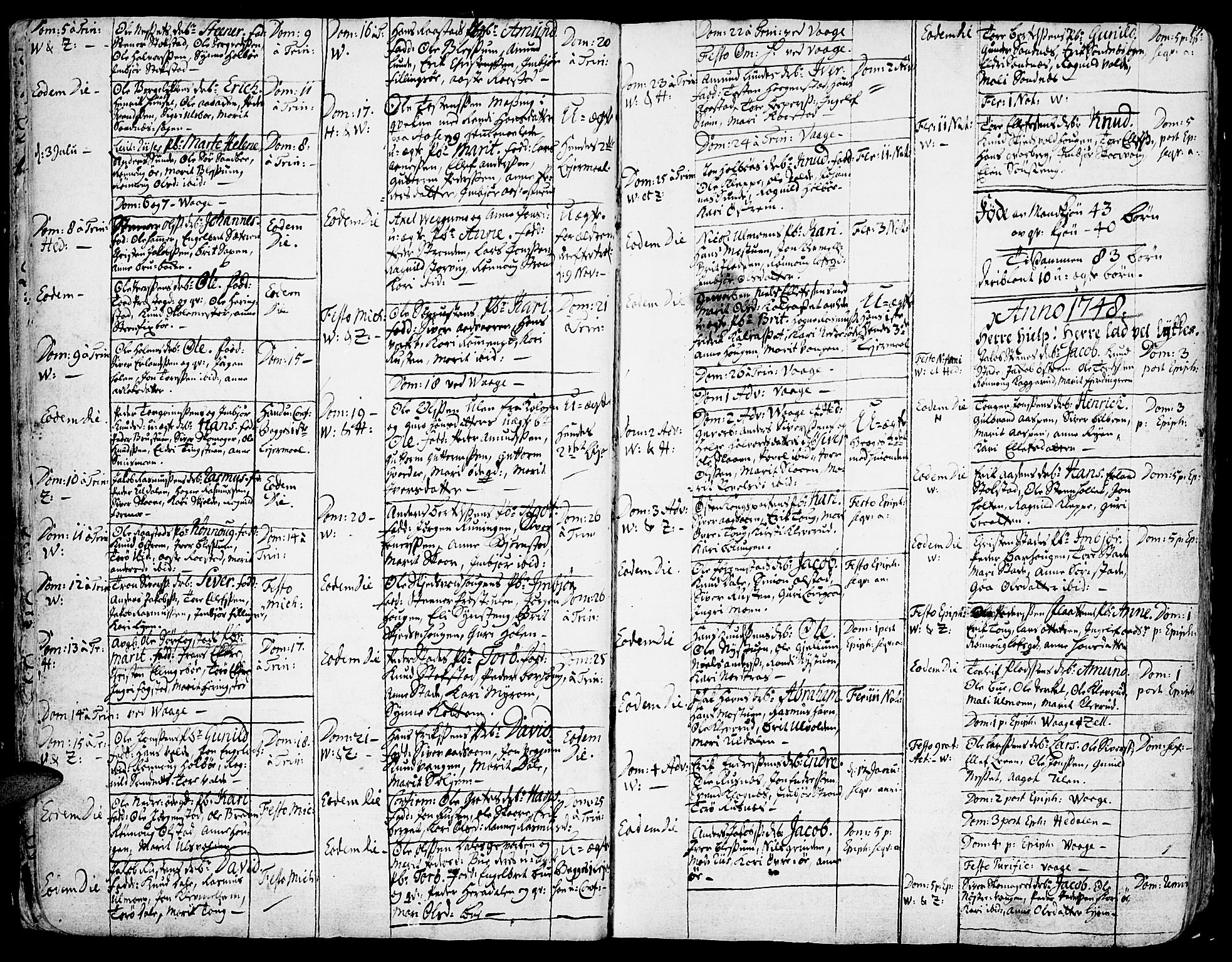 Vågå prestekontor, AV/SAH-PREST-076/H/Ha/Haa/L0001: Parish register (official) no. 1, 1739-1810, p. 17