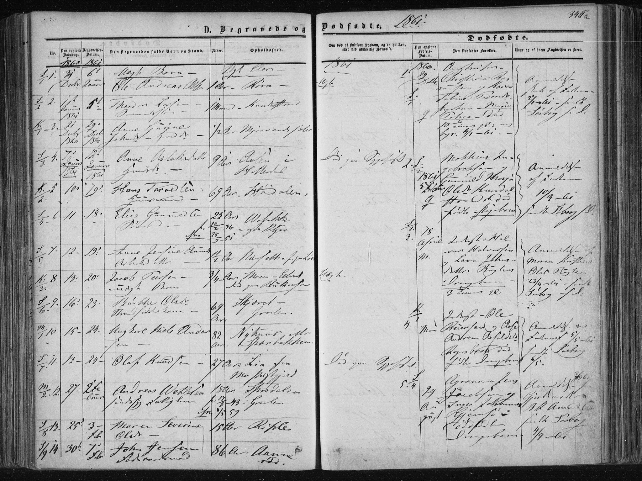 Solum kirkebøker, SAKO/A-306/F/Fa/L0007: Parish register (official) no. I 7, 1856-1864, p. 345