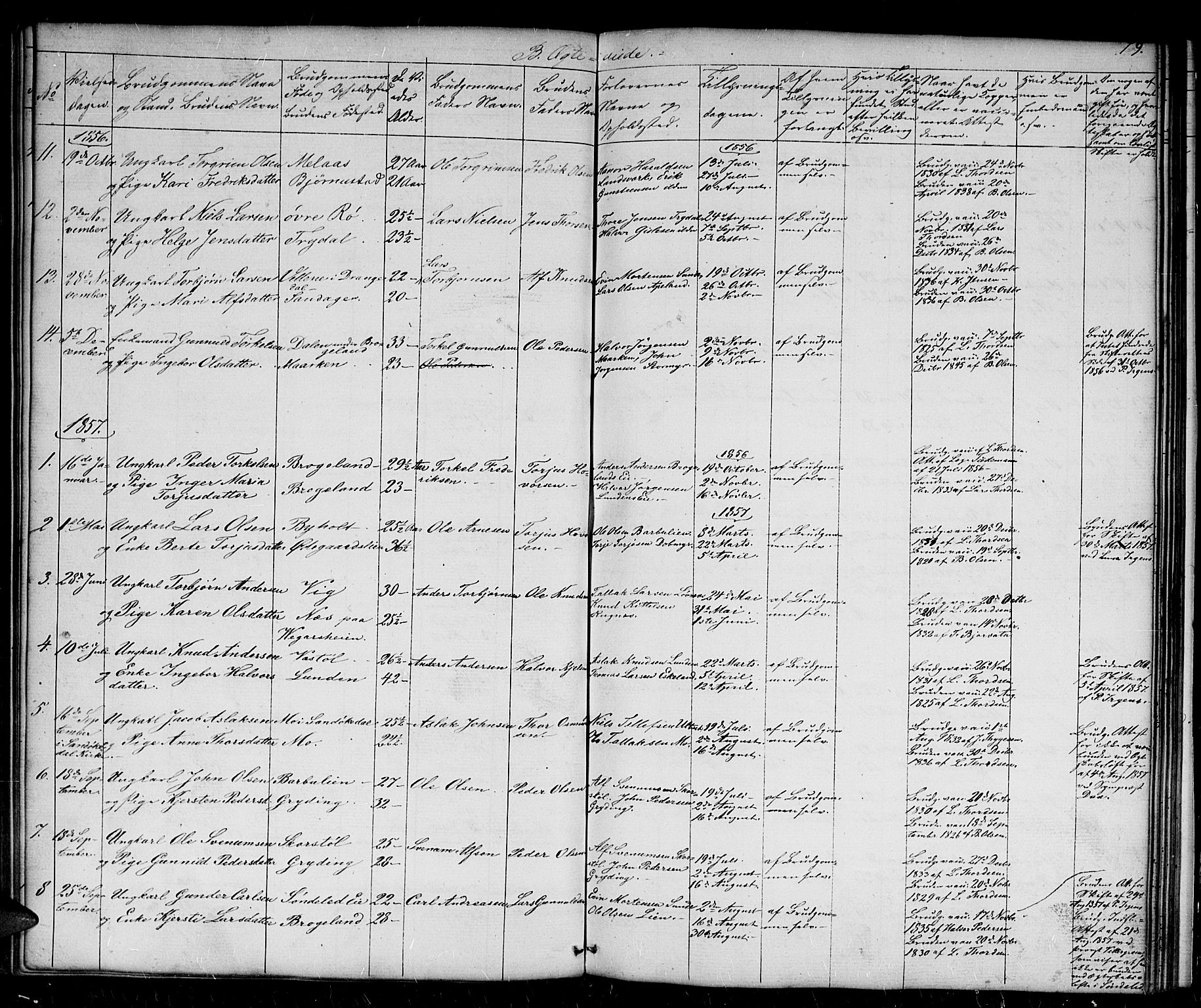 Gjerstad sokneprestkontor, SAK/1111-0014/F/Fb/Fba/L0005: Parish register (copy) no. B 5, 1853-1867, p. 79