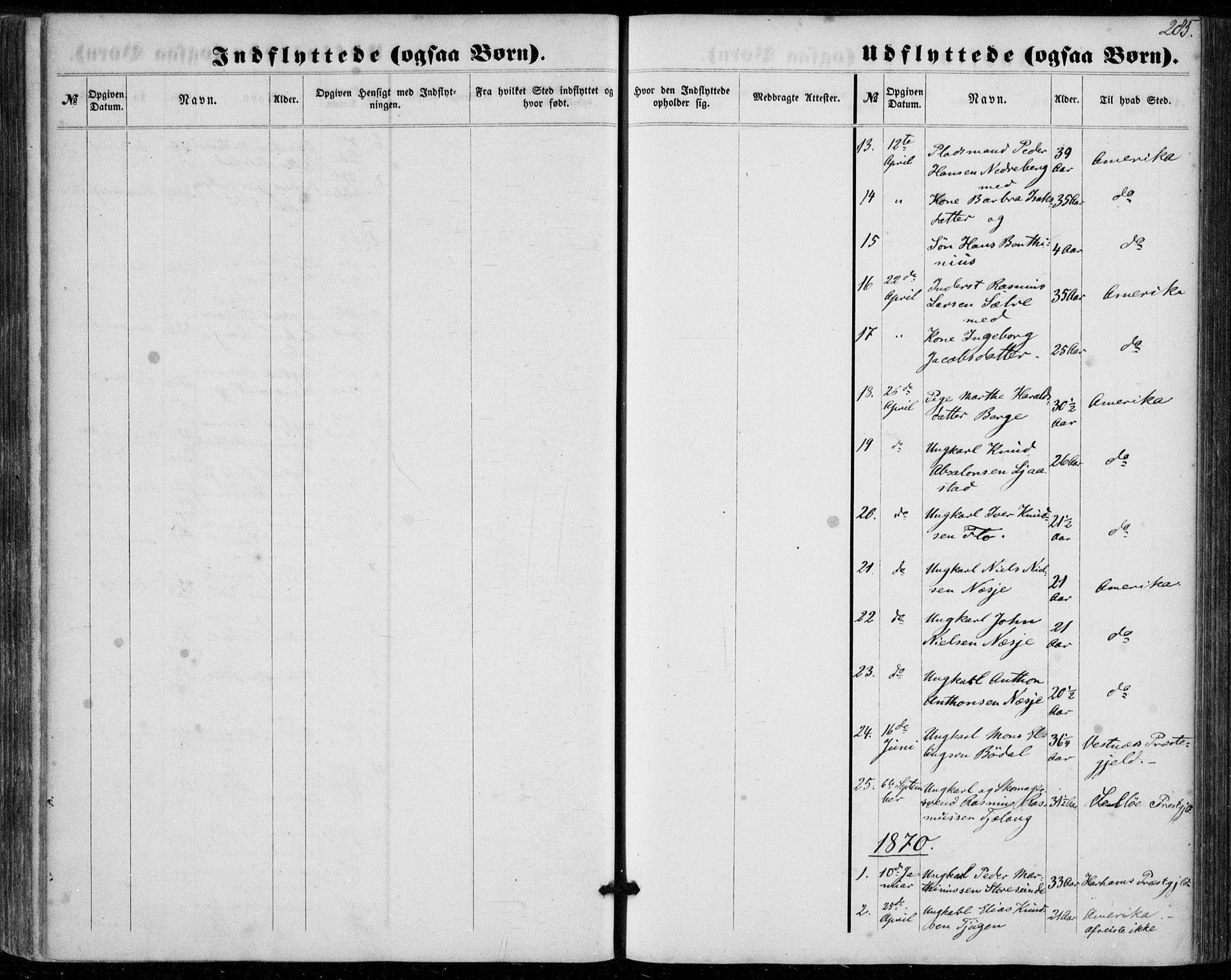 Stryn Sokneprestembete, AV/SAB-A-82501: Parish register (official) no. A 3, 1862-1877, p. 285