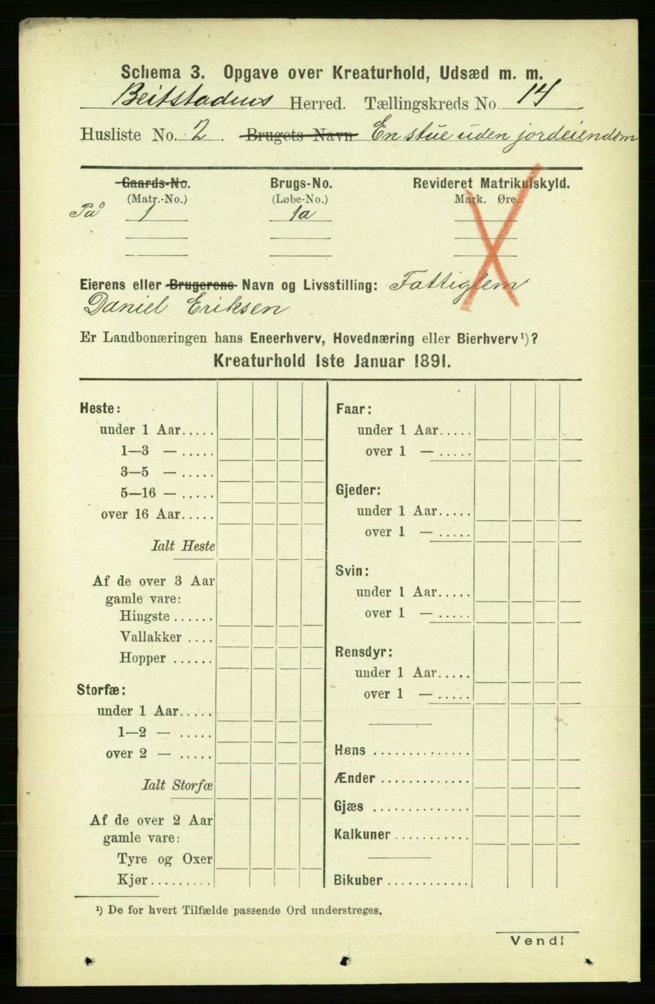 RA, 1891 census for 1727 Beitstad, 1891, p. 6555