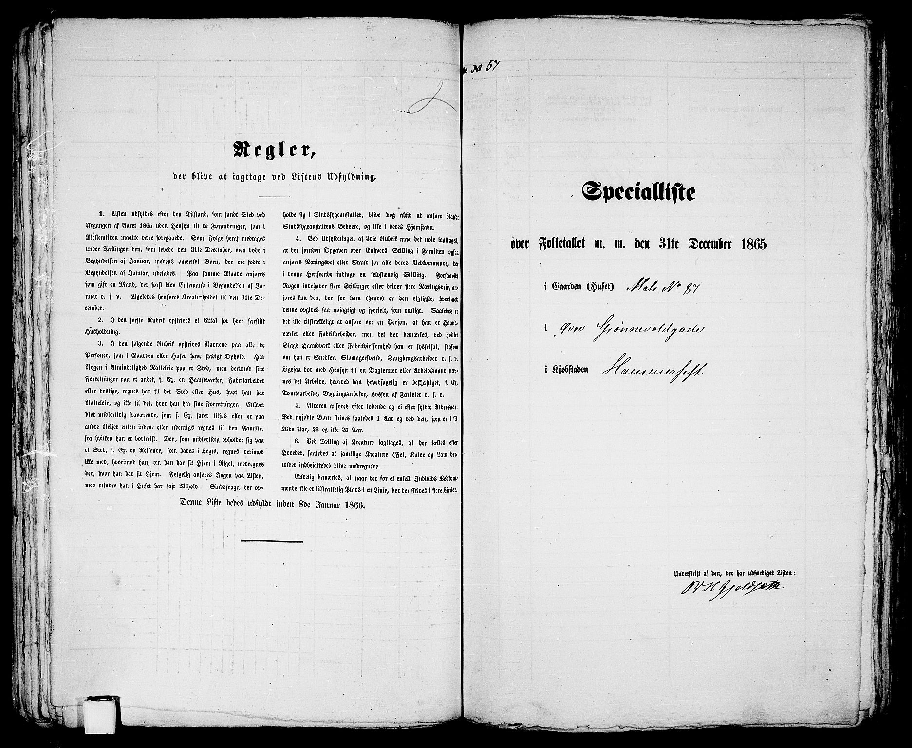 RA, 1865 census for Hammerfest/Hammerfest, 1865, p. 121