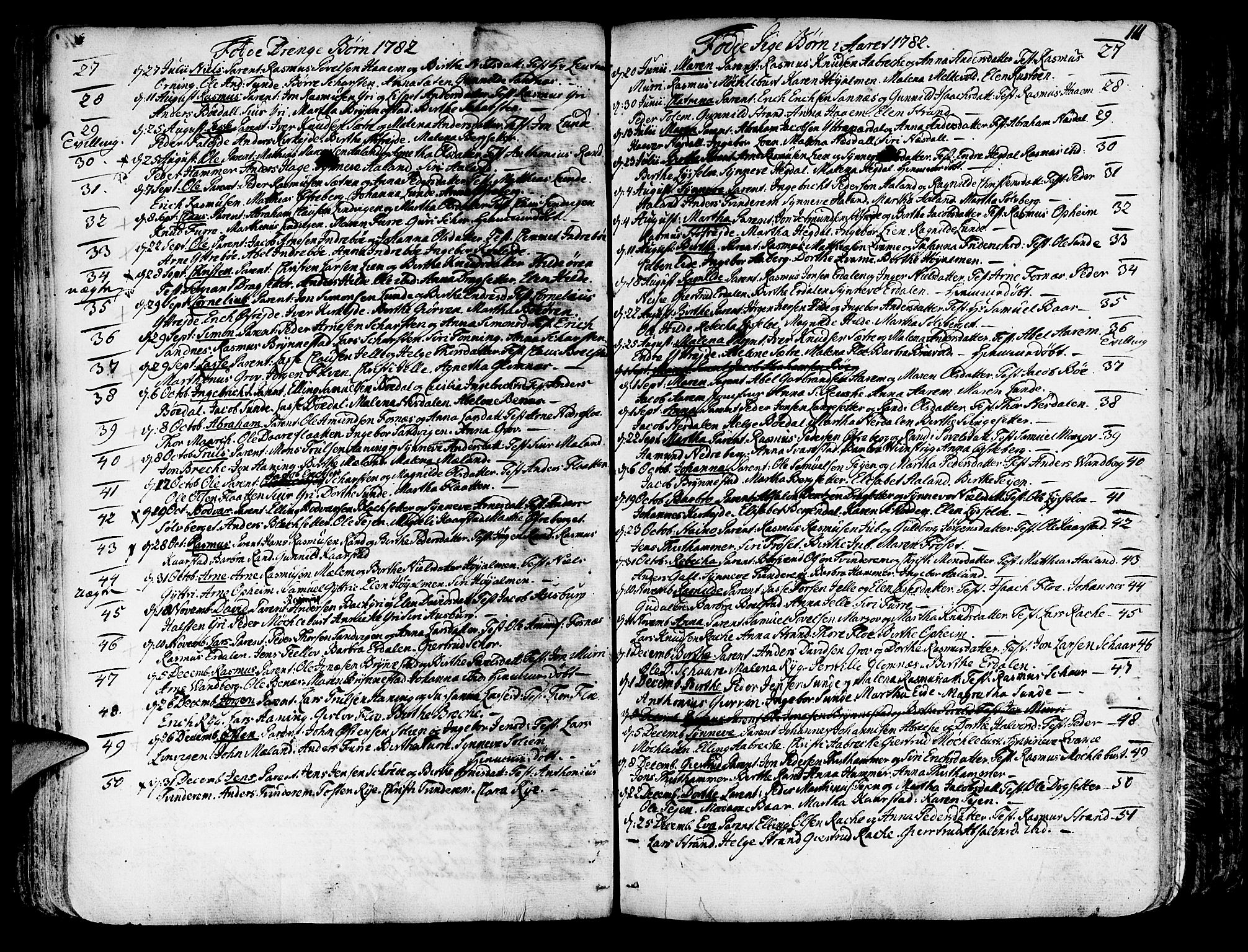 Innvik sokneprestembete, SAB/A-80501: Parish register (official) no. A 1, 1750-1816, p. 111