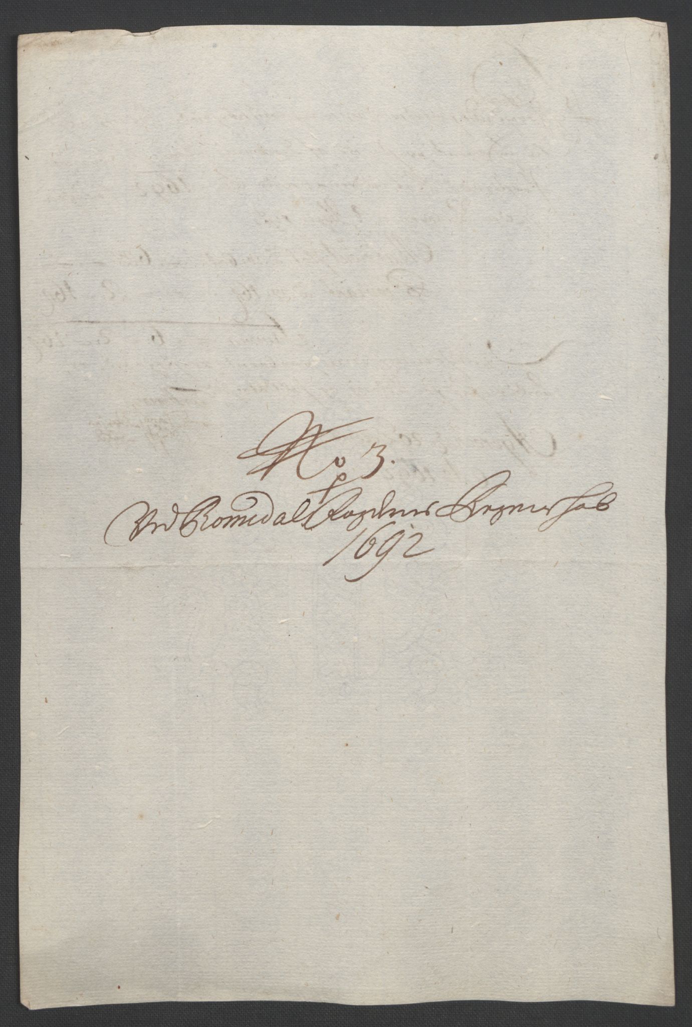 Rentekammeret inntil 1814, Reviderte regnskaper, Fogderegnskap, AV/RA-EA-4092/R55/L3650: Fogderegnskap Romsdal, 1692, p. 182