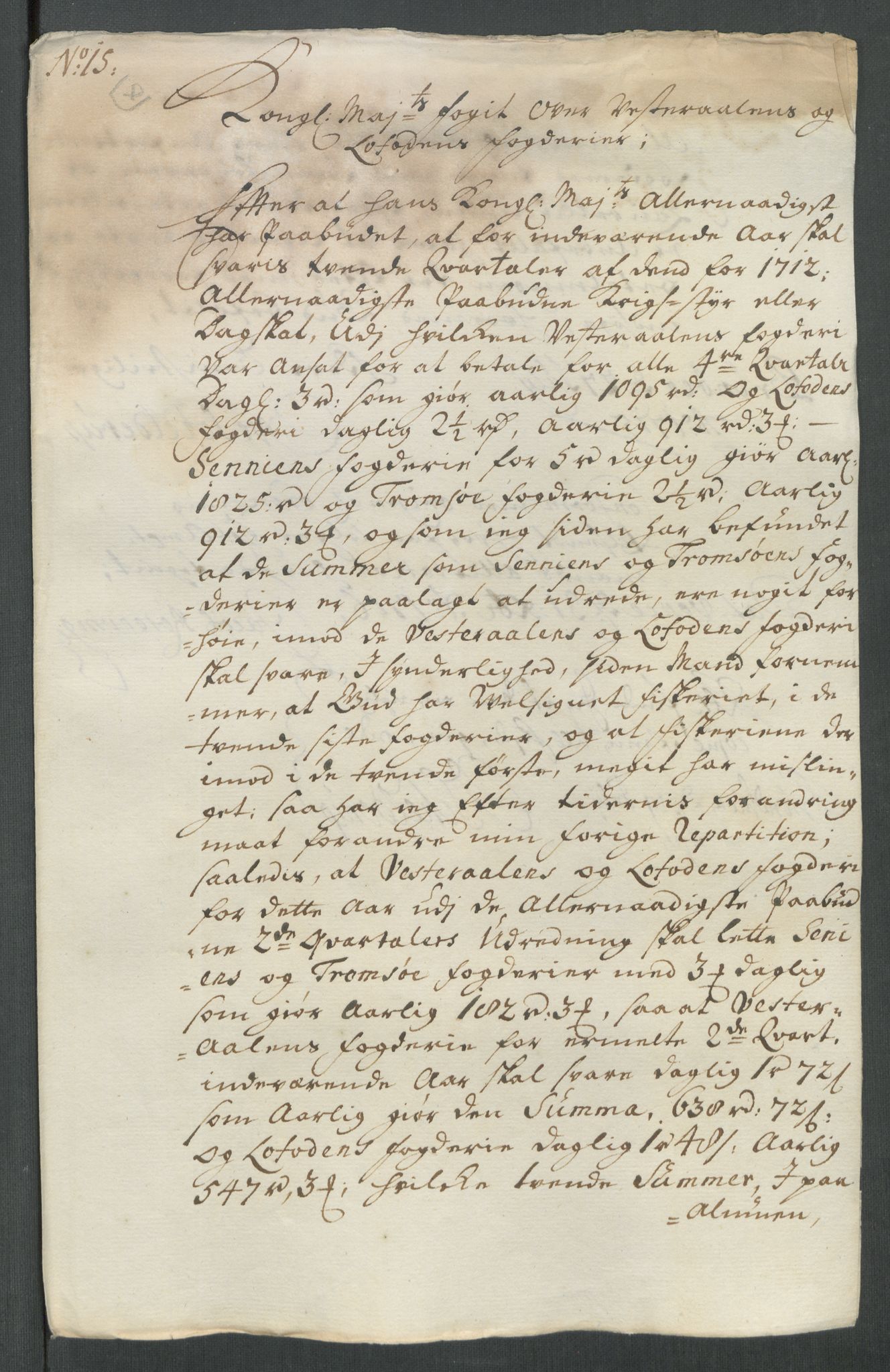 Rentekammeret inntil 1814, Reviderte regnskaper, Fogderegnskap, AV/RA-EA-4092/R67/L4682: Fogderegnskap Vesterålen, Andenes og Lofoten, 1716, p. 114