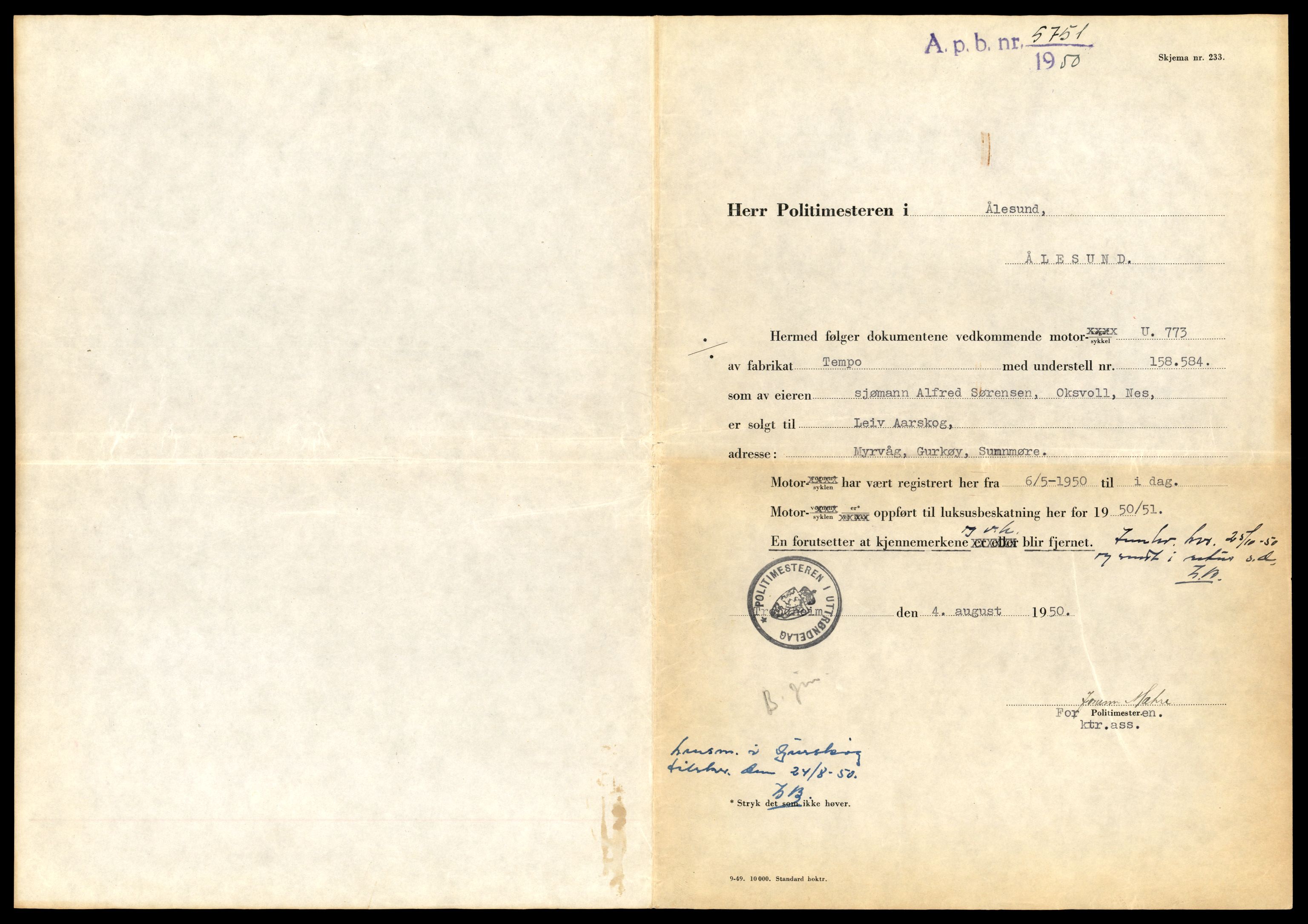 Møre og Romsdal vegkontor - Ålesund trafikkstasjon, AV/SAT-A-4099/F/Fe/L0028: Registreringskort for kjøretøy T 11290 - T 11429, 1927-1998, p. 515