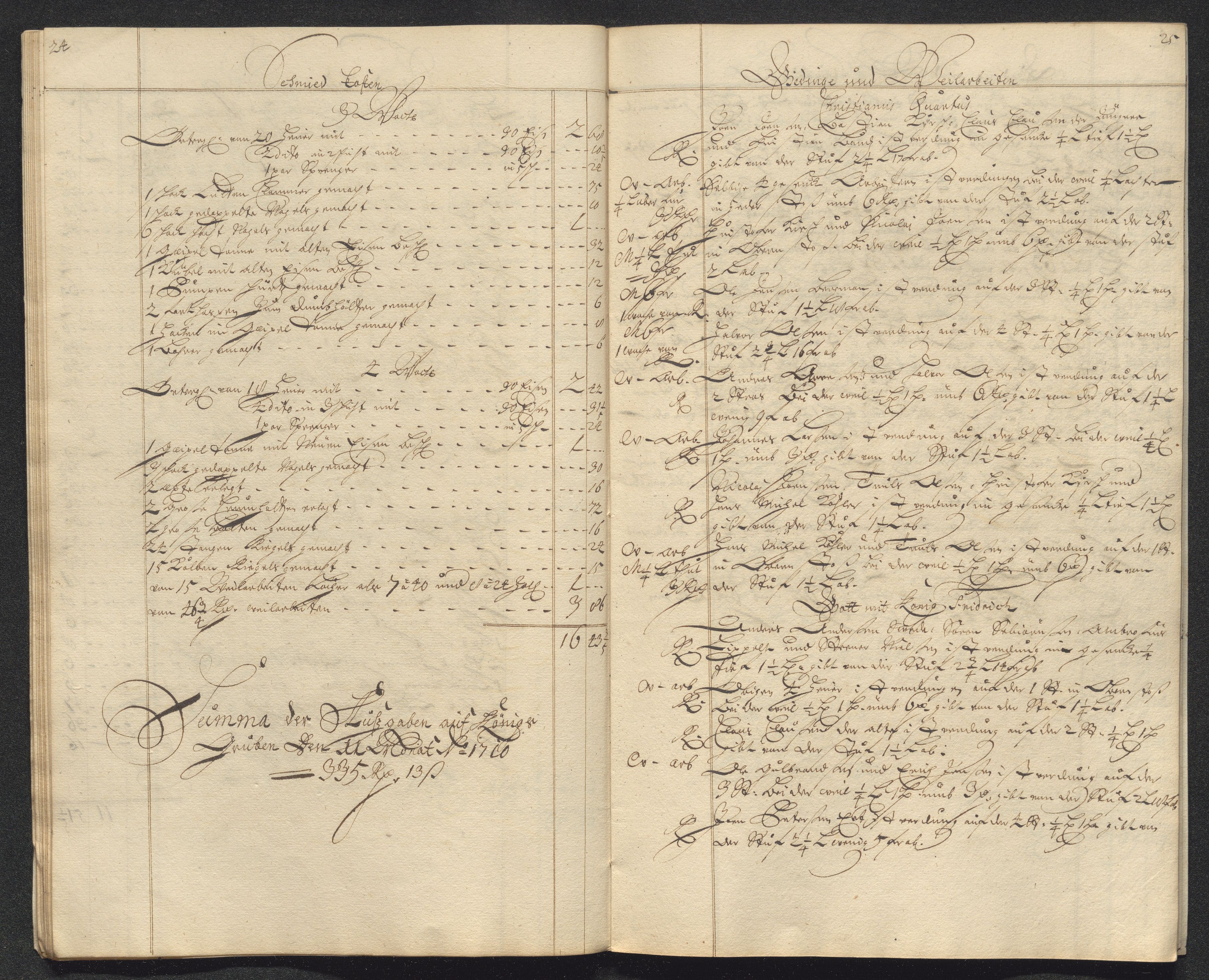 Kongsberg Sølvverk 1623-1816, AV/SAKO-EA-3135/001/D/Dc/Dcd/L0098: Utgiftsregnskap for gruver m.m. , 1710, p. 412