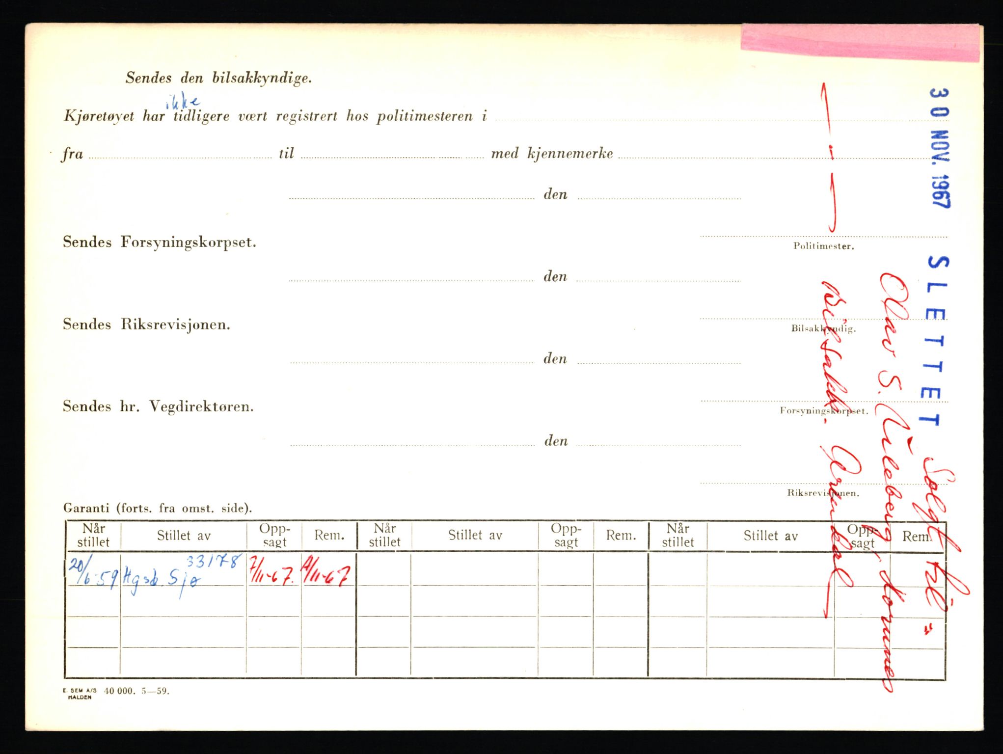 Stavanger trafikkstasjon, AV/SAST-A-101942/0/F/L0051: L-51300 - L-52099, 1930-1971, p. 304