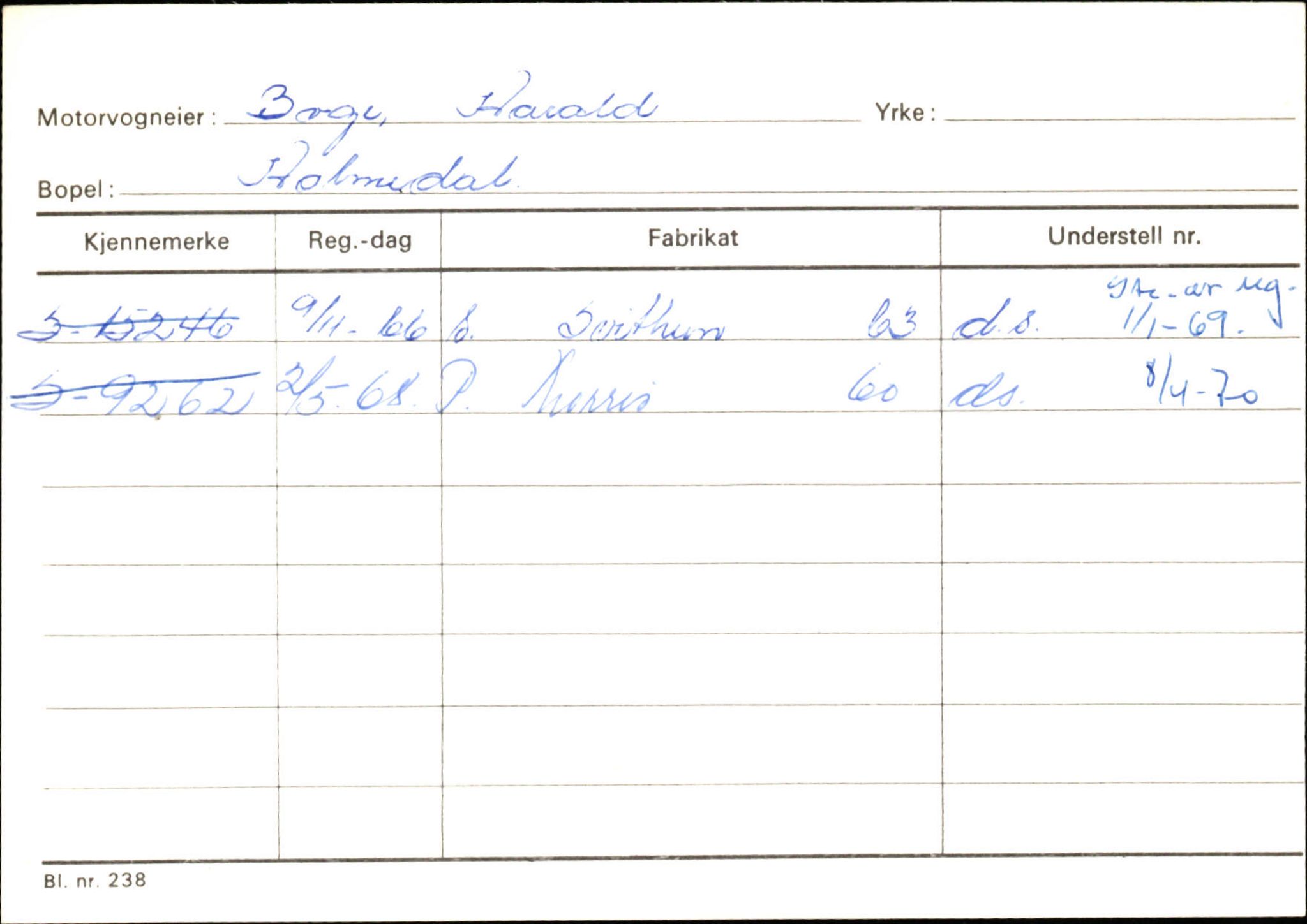 Statens vegvesen, Sogn og Fjordane vegkontor, AV/SAB-A-5301/4/F/L0125: Eigarregister Sogndal V-Å. Aurland A-Å. Fjaler A-N, 1945-1975, p. 1474