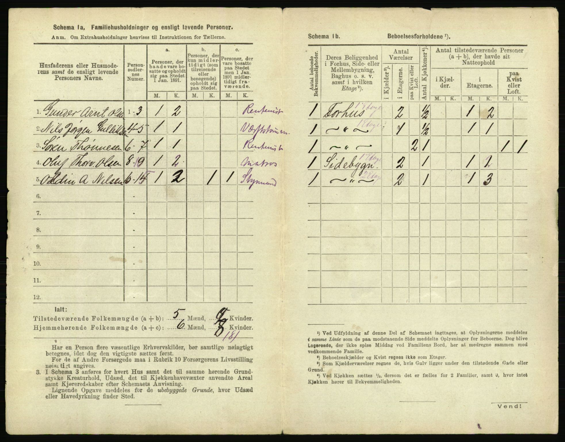 RA, 1891 census for 0103 Fredrikstad, 1891, p. 2299