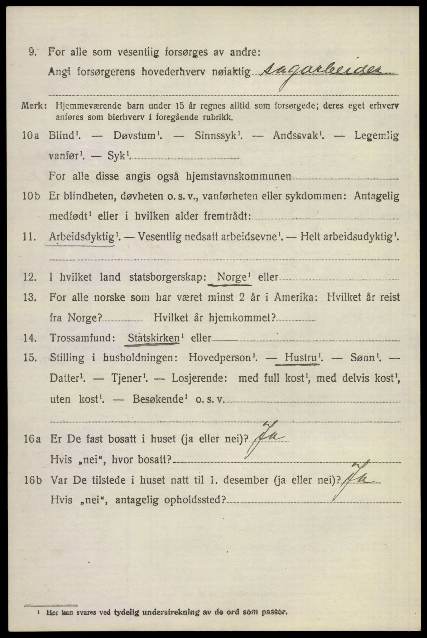 SAKO, 1920 census for Lier, 1920, p. 4105