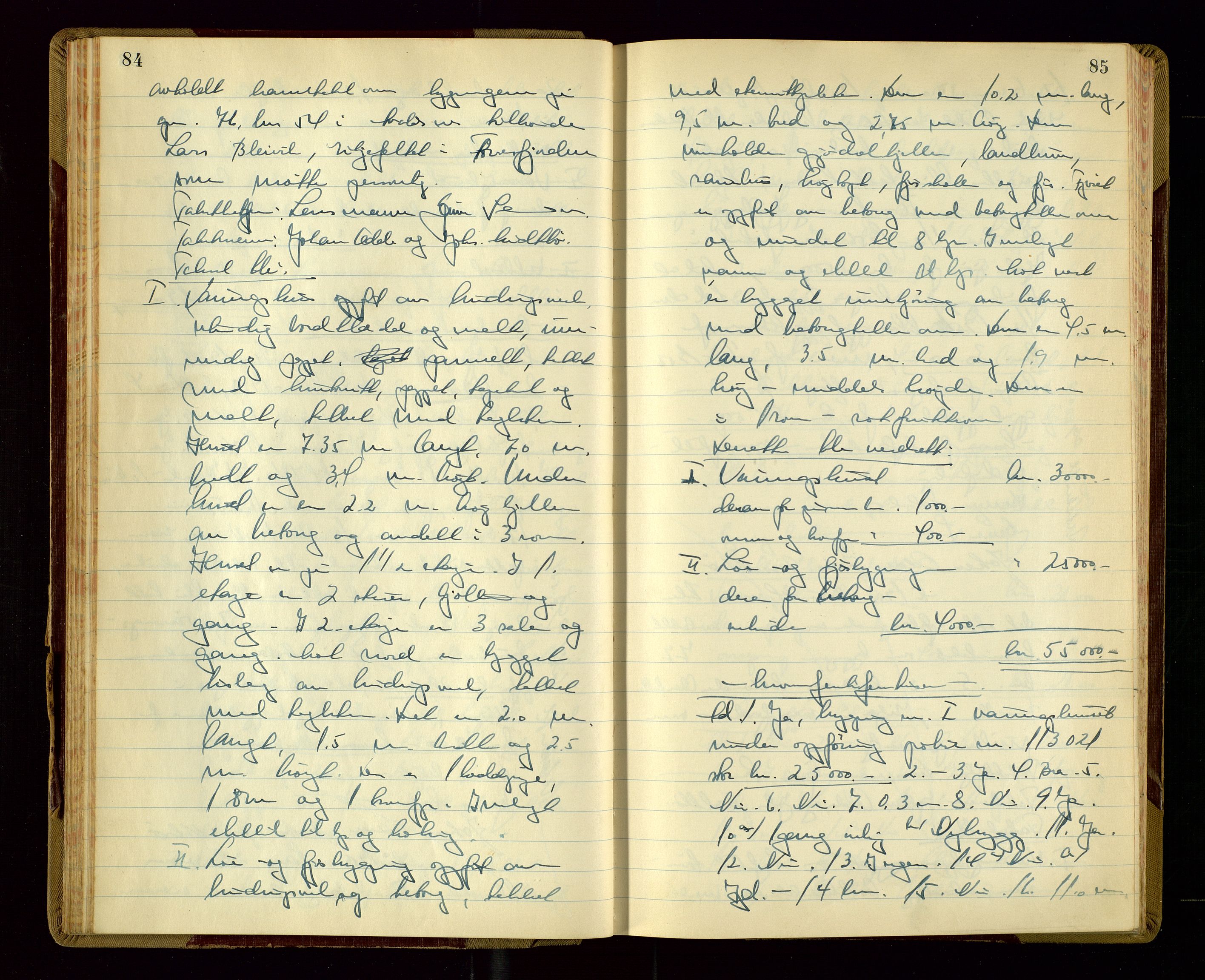 Avaldsnes lensmannskontor, AV/SAST-A-100286/Goa/L0010: "Branntakstprotokoll", 1955, p. 84-85