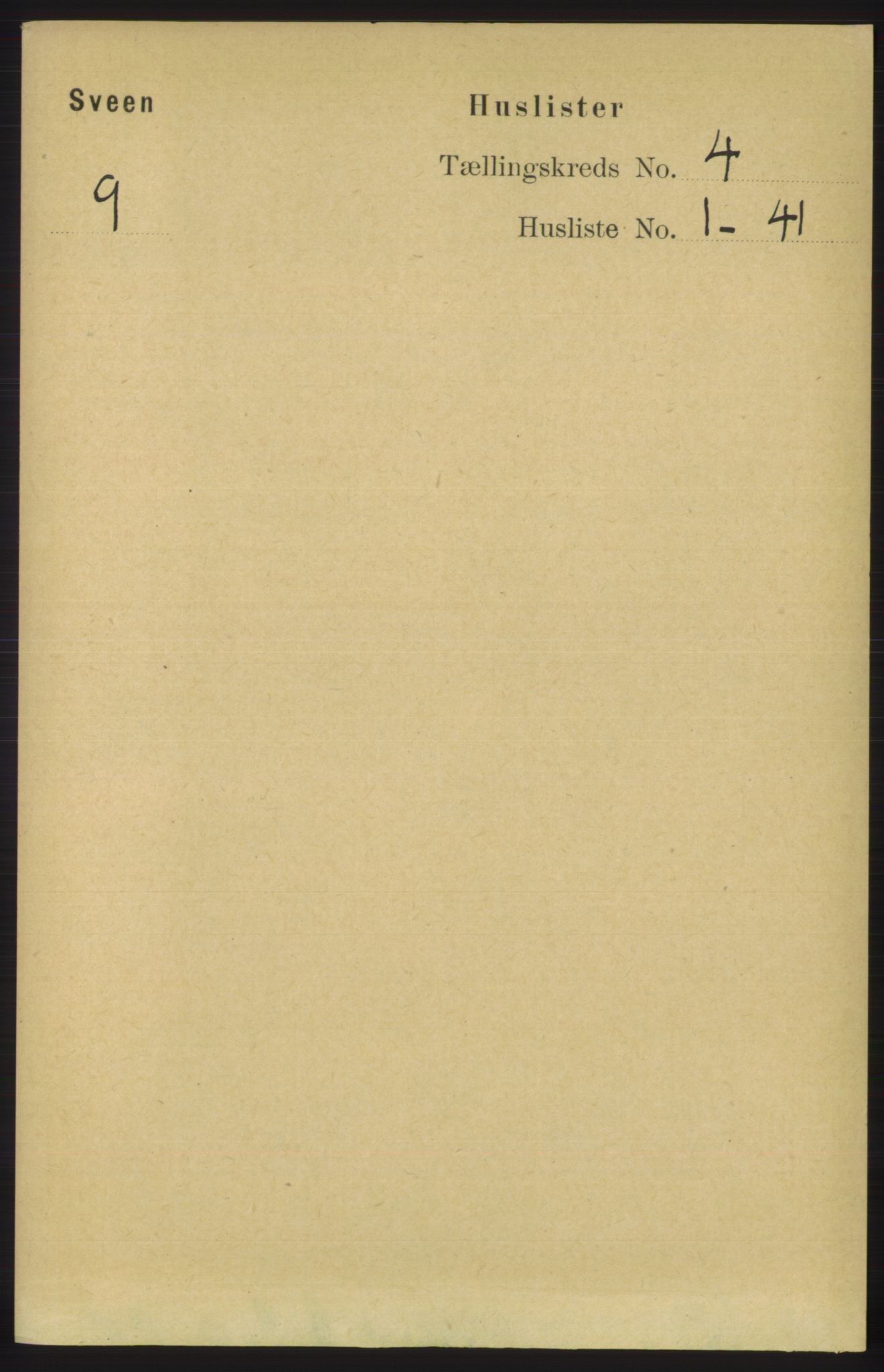 RA, 1891 census for 1216 Sveio, 1891, p. 1093