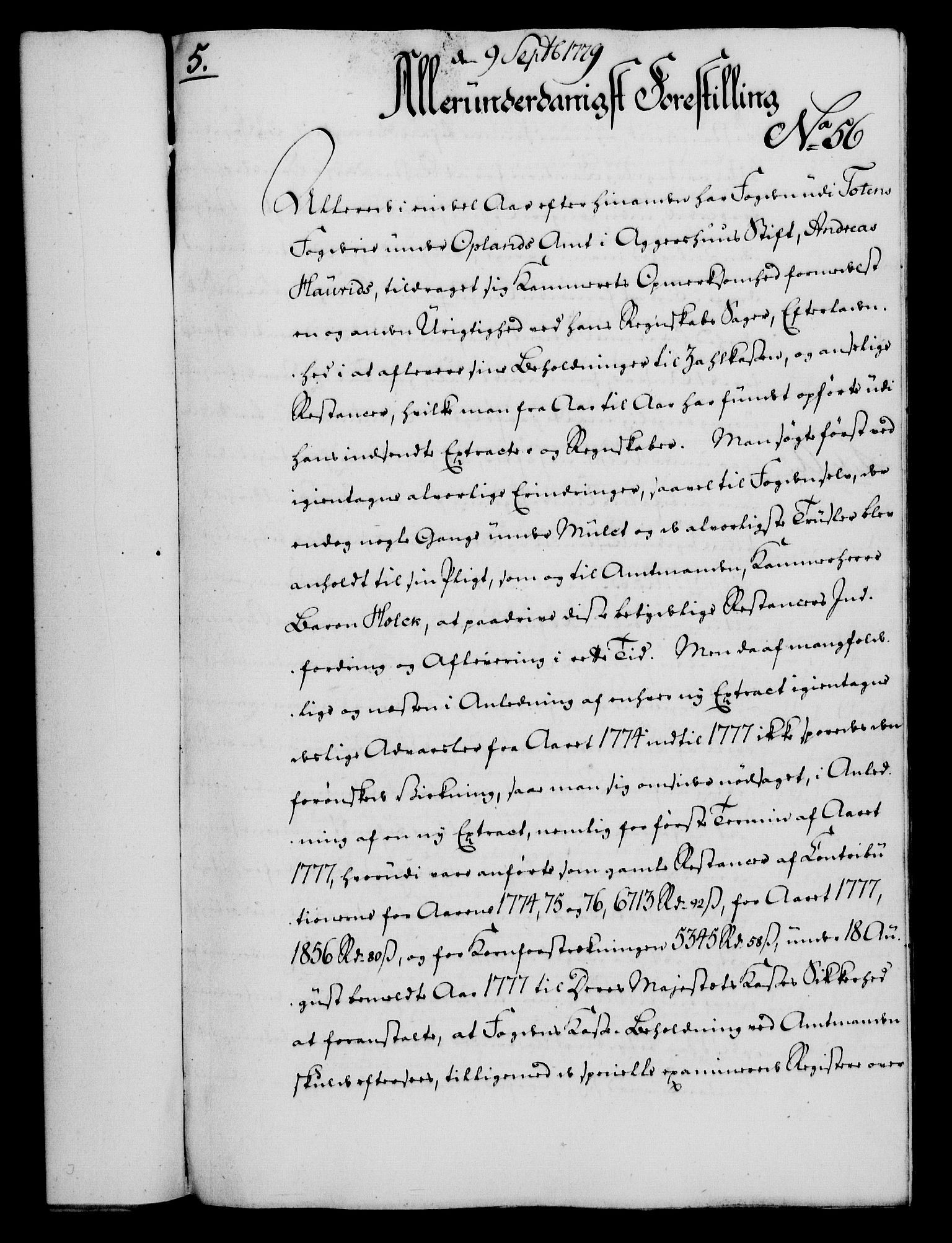 Rentekammeret, Kammerkanselliet, RA/EA-3111/G/Gf/Gfa/L0061: Norsk relasjons- og resolusjonsprotokoll (merket RK 52.61), 1779, p. 405