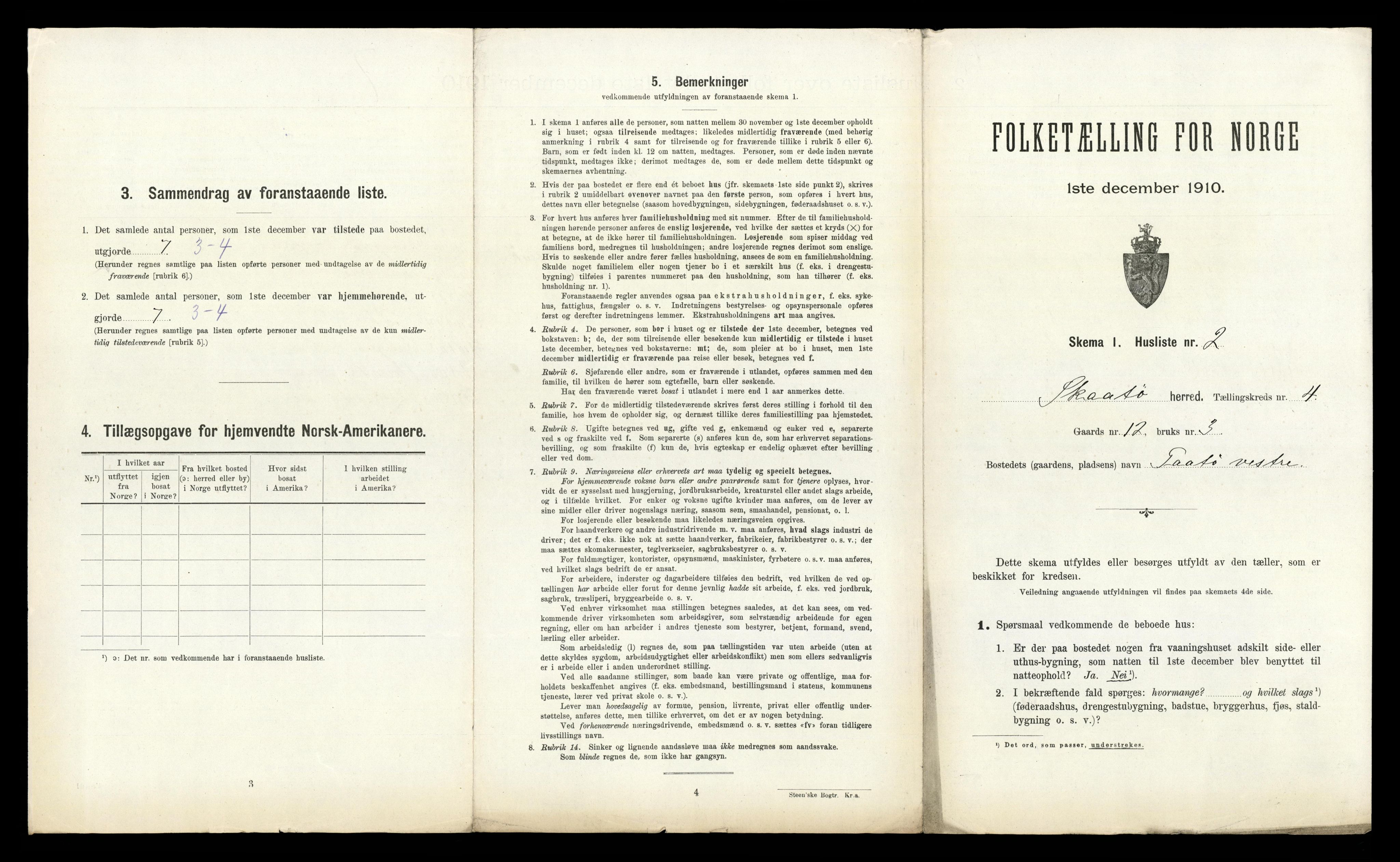 RA, 1910 census for Skåtøy, 1910, p. 337