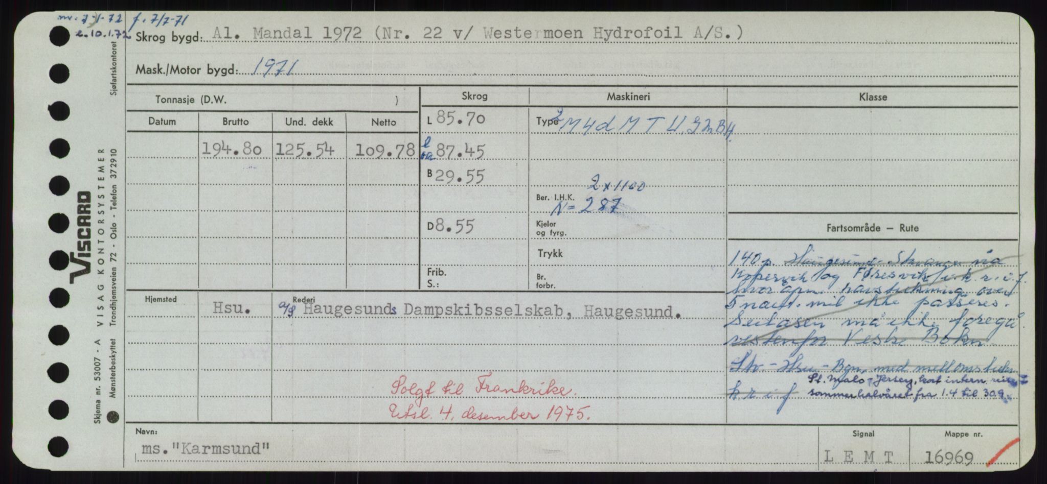 Sjøfartsdirektoratet med forløpere, Skipsmålingen, RA/S-1627/H/Hd/L0020: Fartøy, K-Kon, p. 121