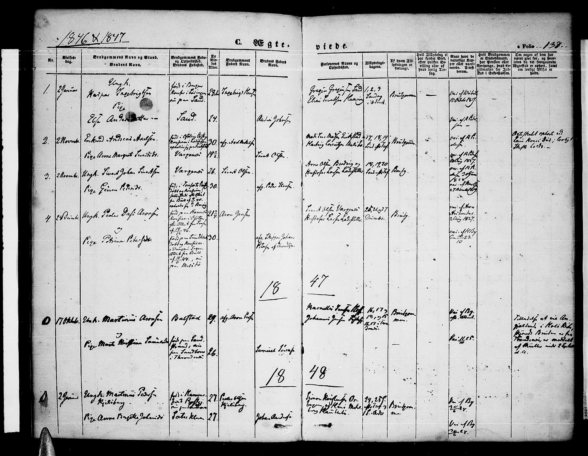 Ministerialprotokoller, klokkerbøker og fødselsregistre - Nordland, AV/SAT-A-1459/865/L0929: Parish register (copy) no. 865C01, 1840-1866, p. 137