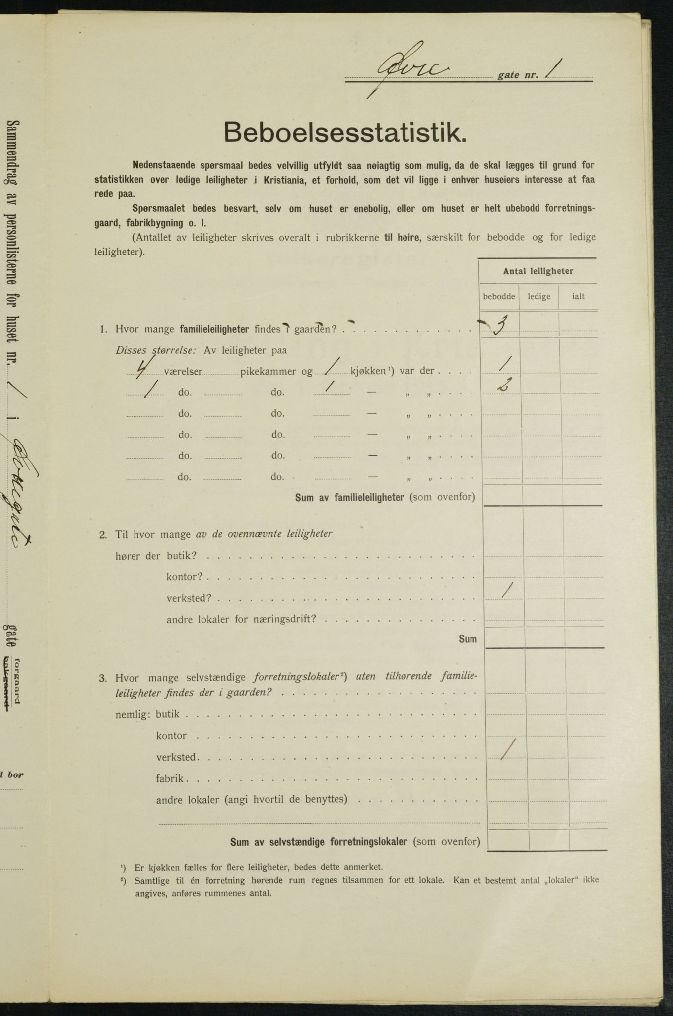 OBA, Municipal Census 1913 for Kristiania, 1913, p. 129682