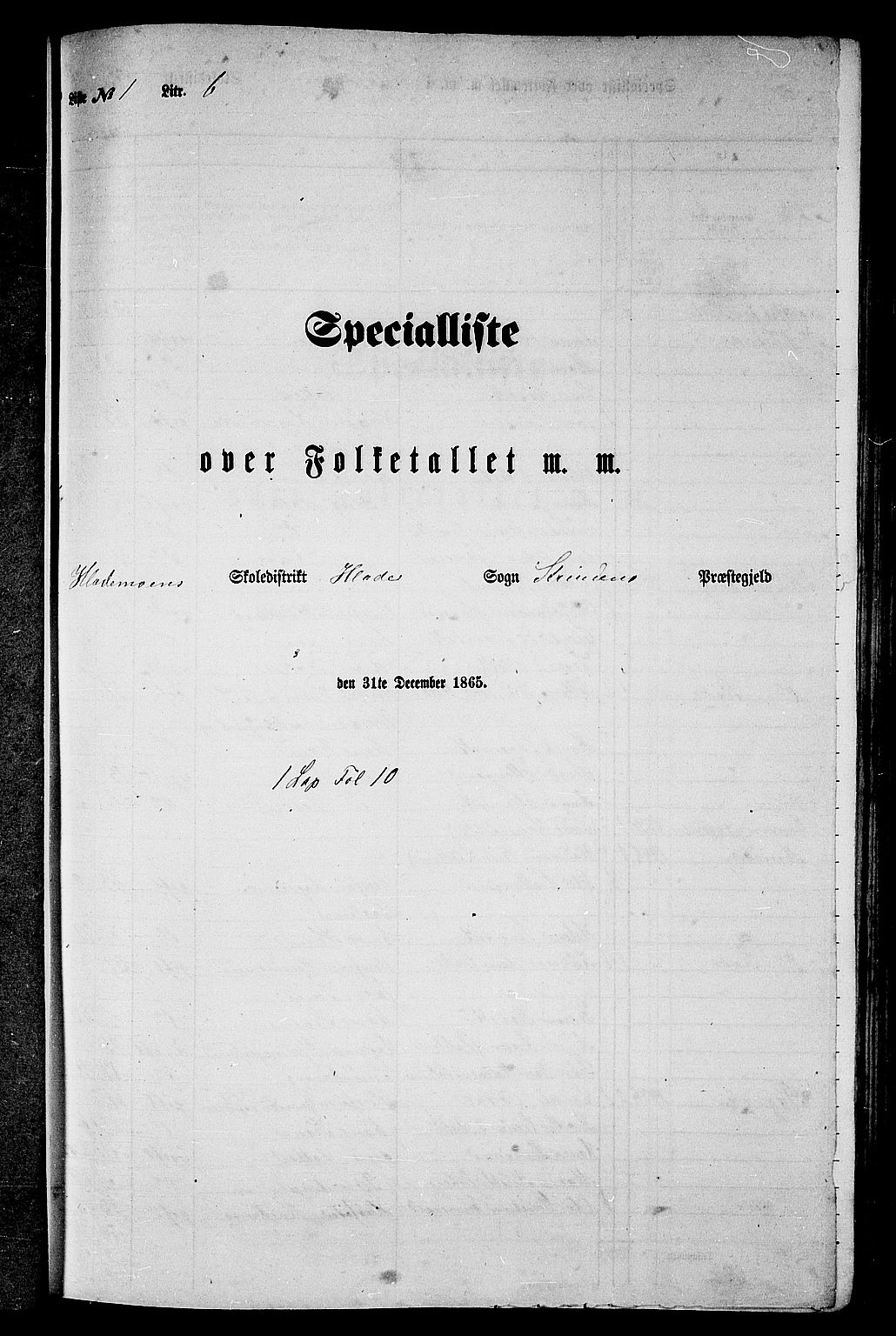 RA, 1865 census for Strinda, 1865, p. 26