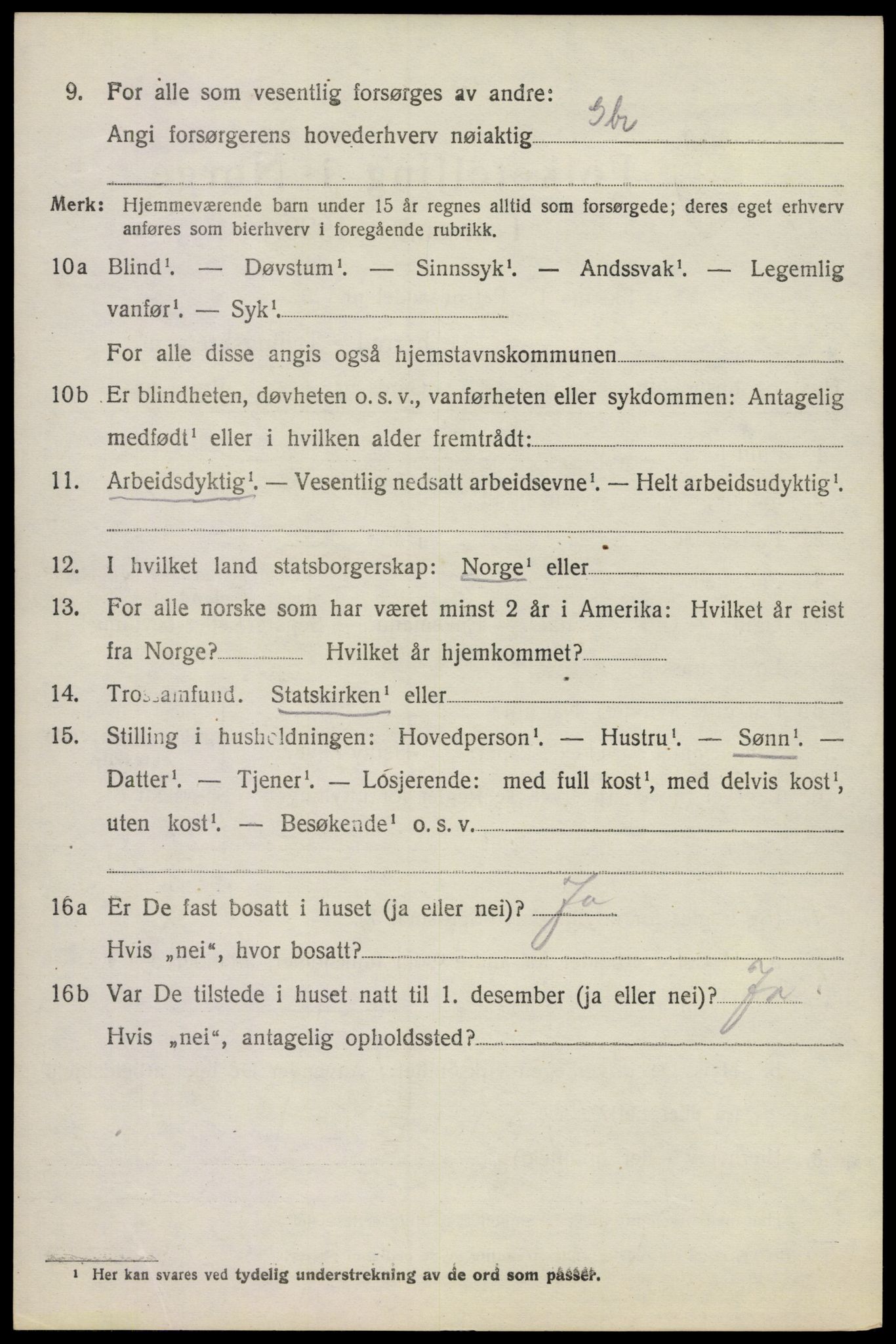 SAKO, 1920 census for Sem, 1920, p. 7476