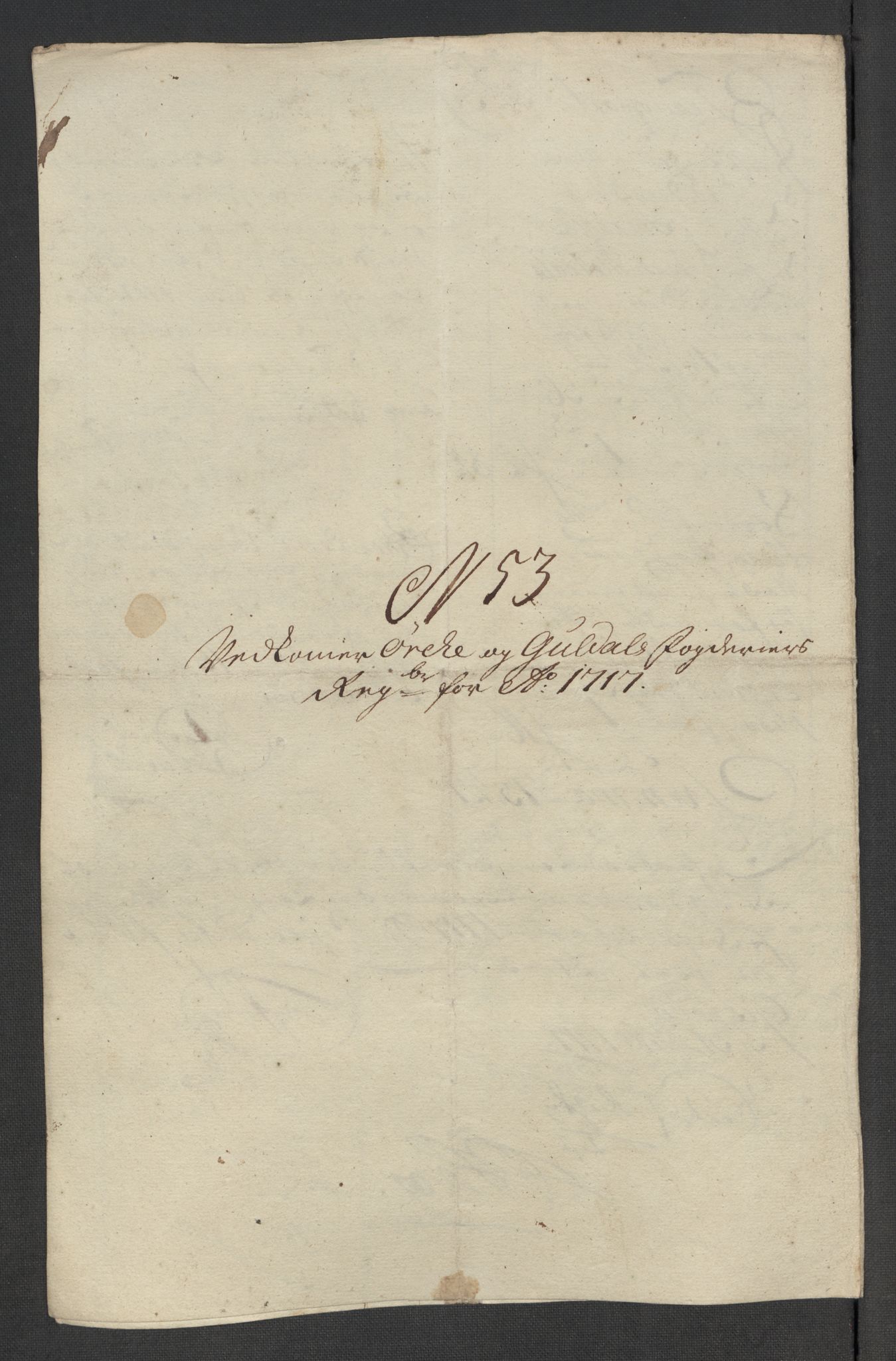 Rentekammeret inntil 1814, Reviderte regnskaper, Fogderegnskap, RA/EA-4092/R60/L3969: Fogderegnskap Orkdal og Gauldal, 1717, p. 440